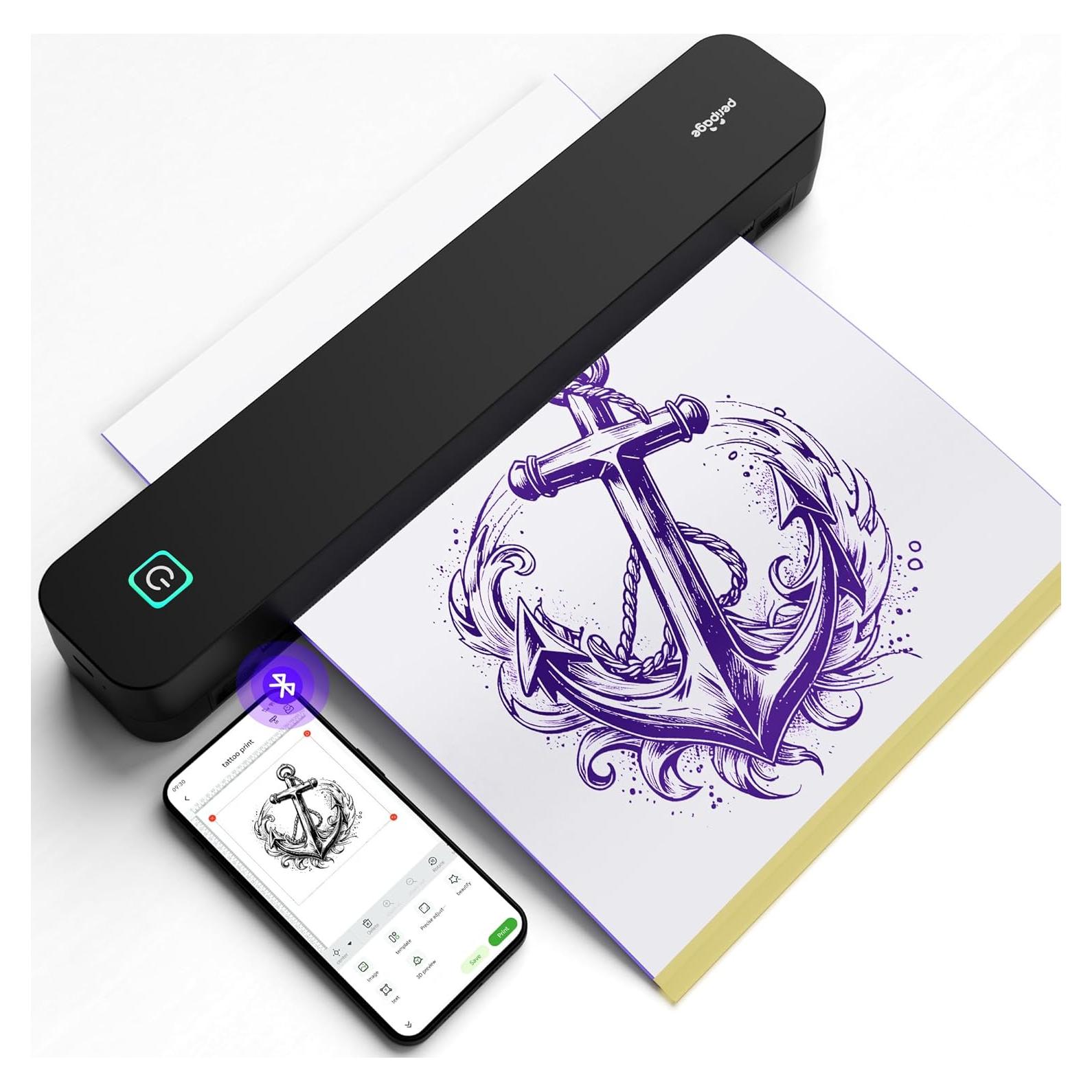 Impresora de Plantillas de Tatuaje PeriPage P92 - Térmica, 2600mAh