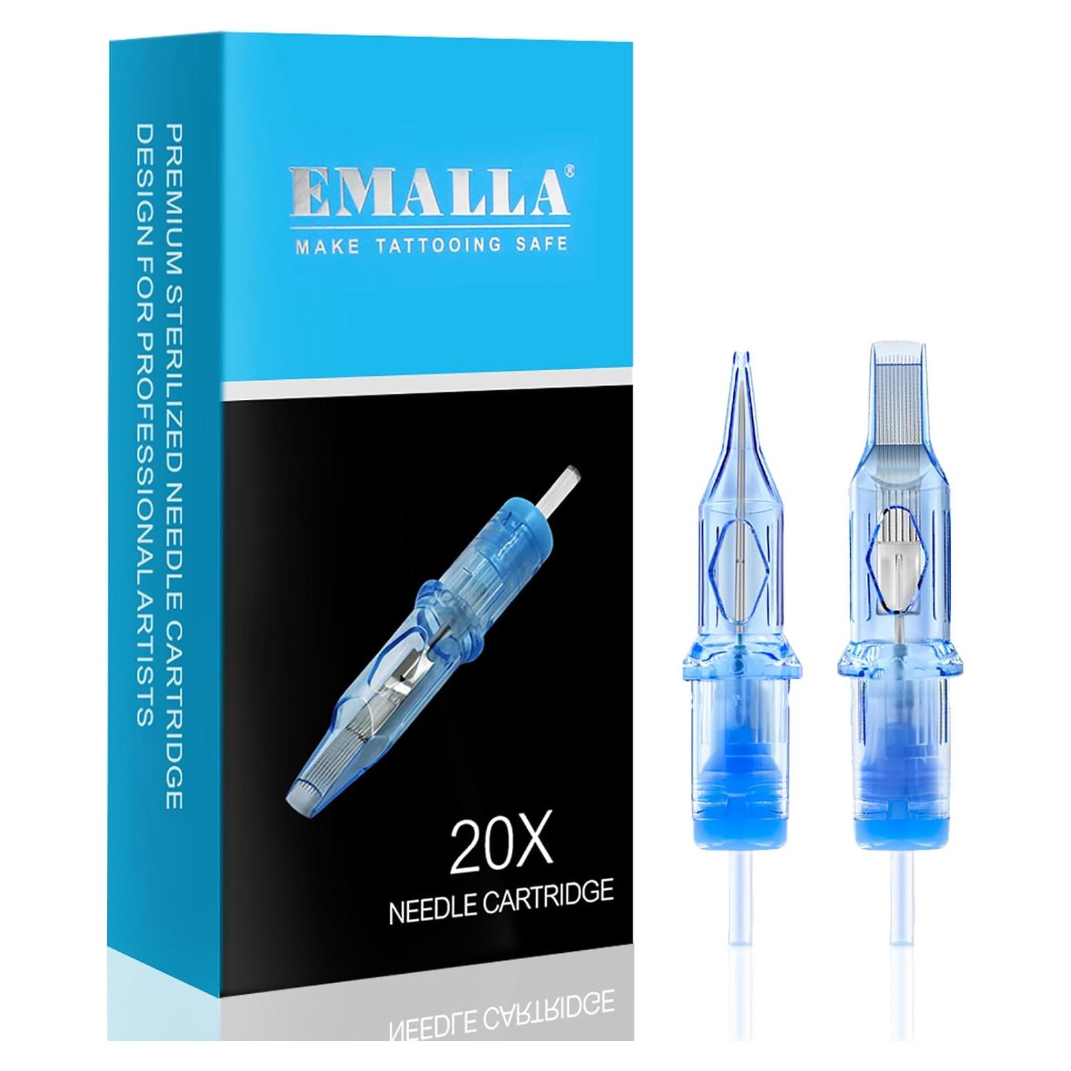 Agujas de Cartucho para Tatuaje Emalla Eliot 20Pcs 0.30mm