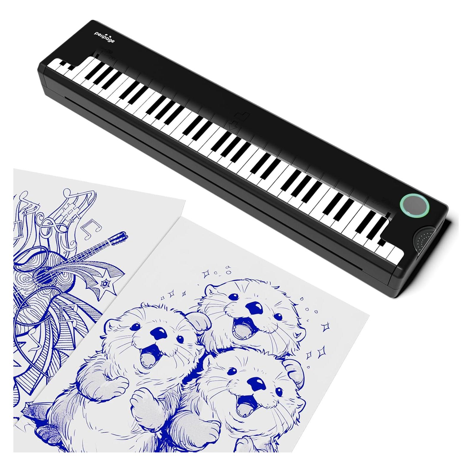 Impresora de Plantillas de Tatuaje Inalámbrica PeriPage P90-Pino