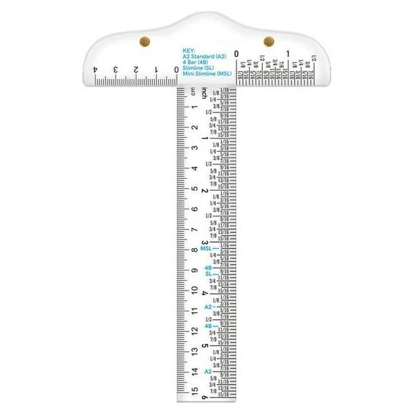 Regla T Acrílica Transparente 15.24 cm - Junfamilee