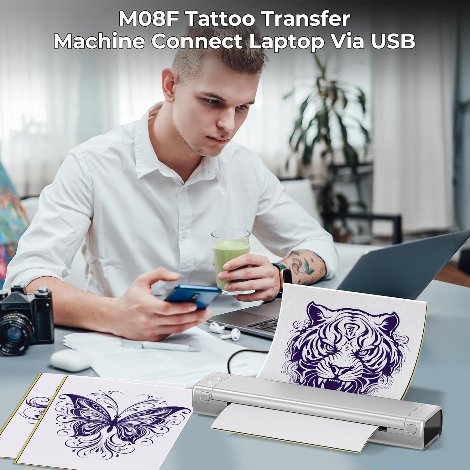 Impresora de Plantillas Tatuajes ItriAce M08F Bluetooth Portátil