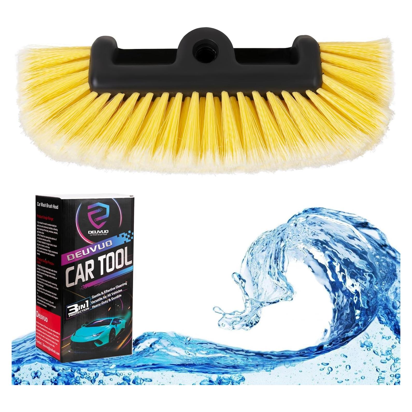 Cabeza de Cepillo para Lavar Carros Deuvuo 30 cm Cerda Suave