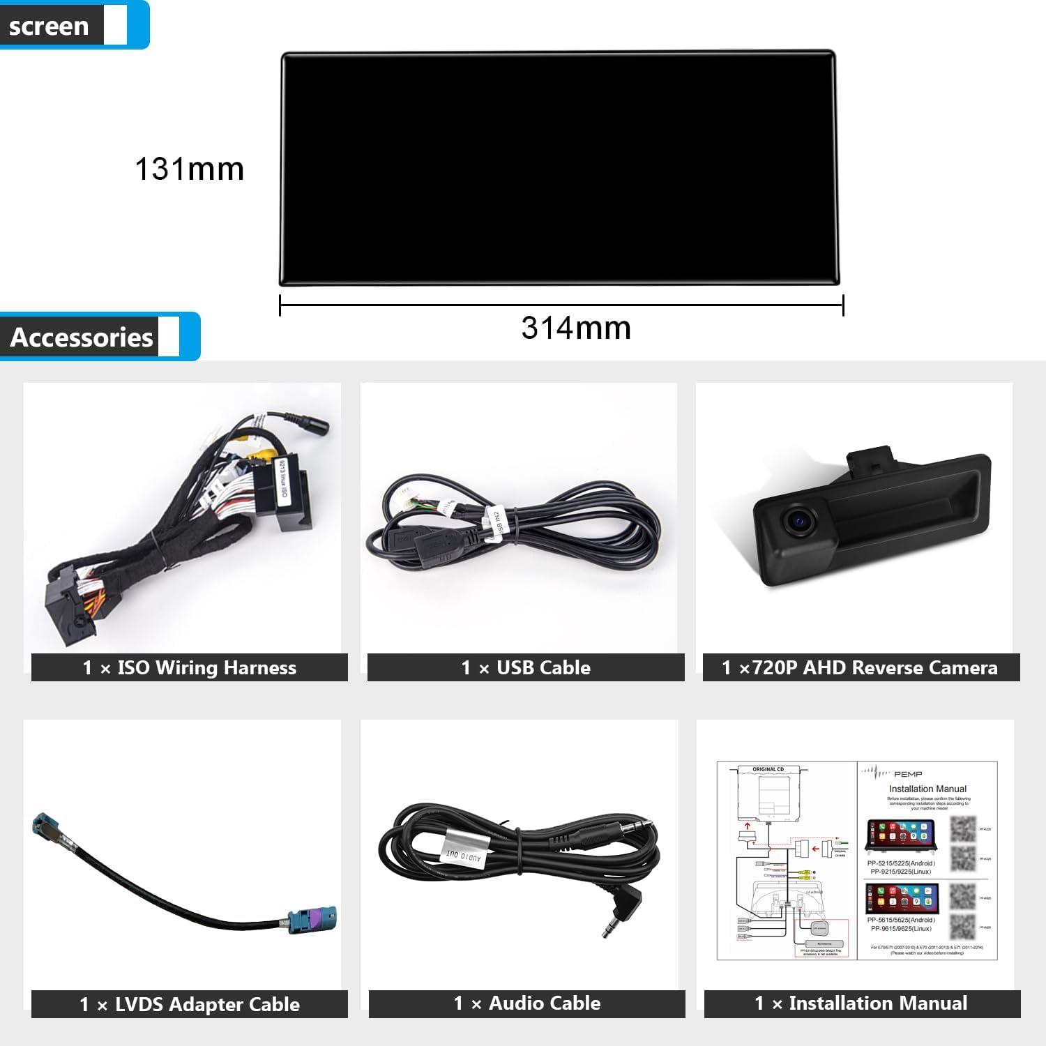 Pantalla 12.3" Ultra-Fina ALEX E70 E71 CarPlay Android Auto