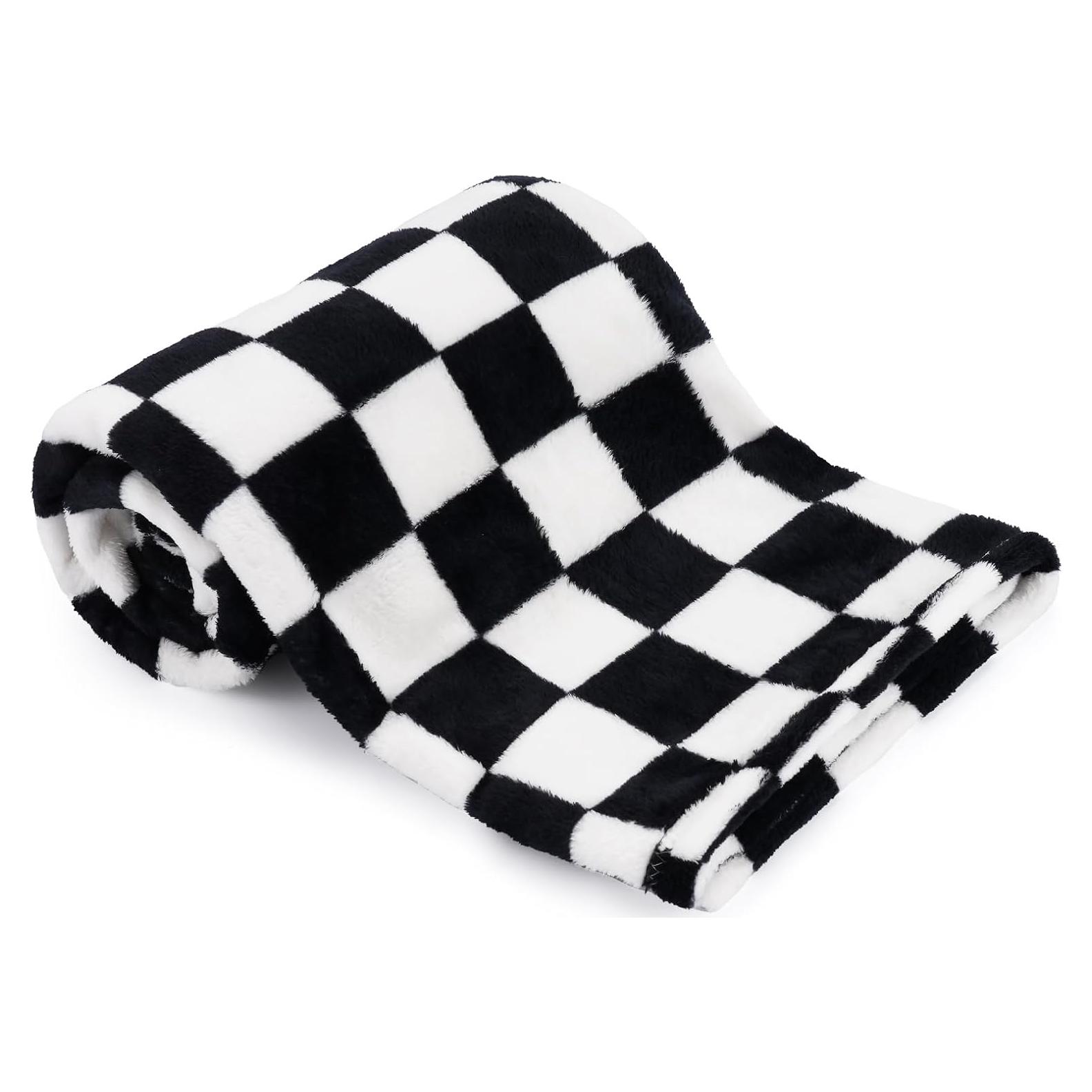 Manta de Bebé a Cuadros GreatBba 76.2x101.6cm Polar Suave