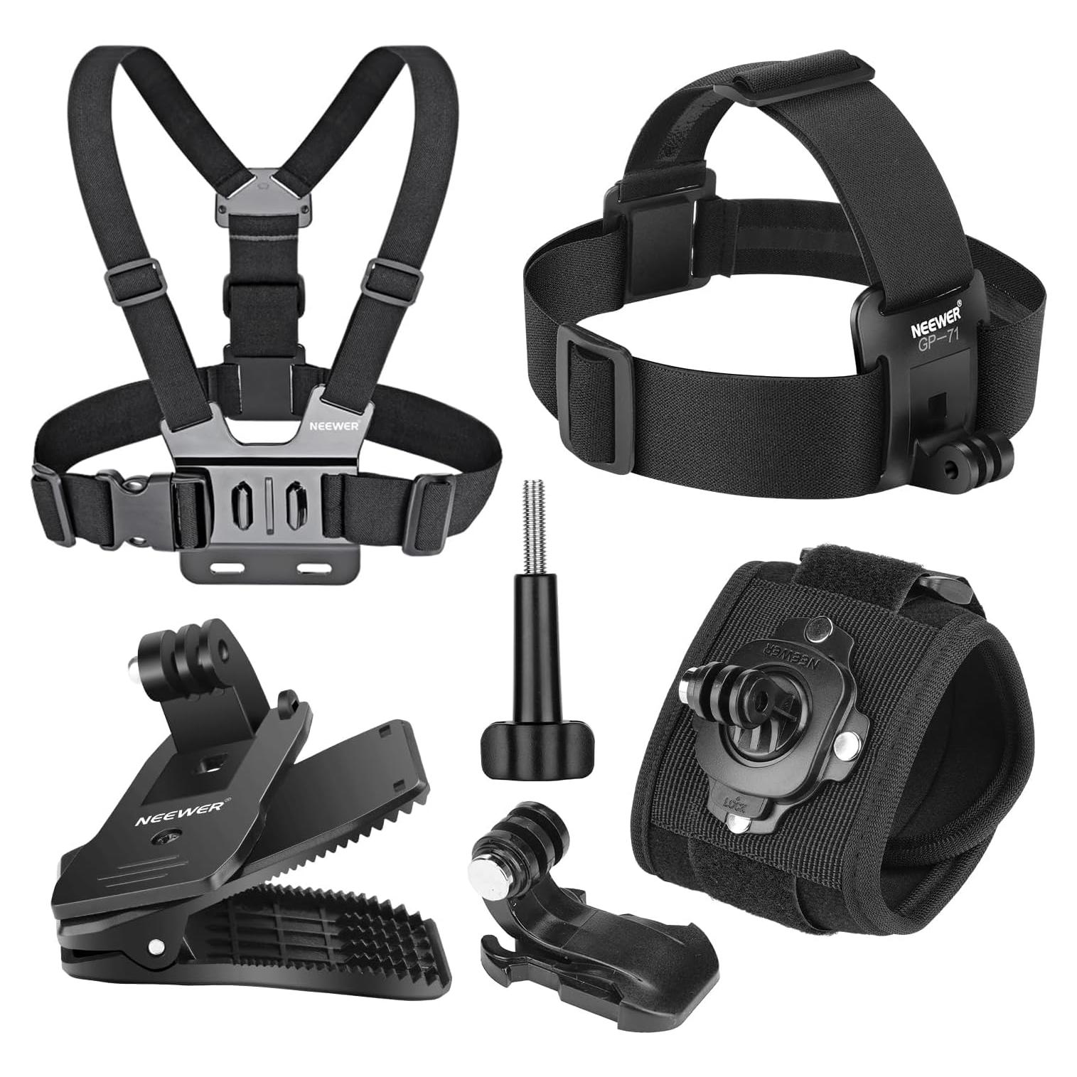 Juego de Accesorios NEEWER para Cámaras de Acción GP-75