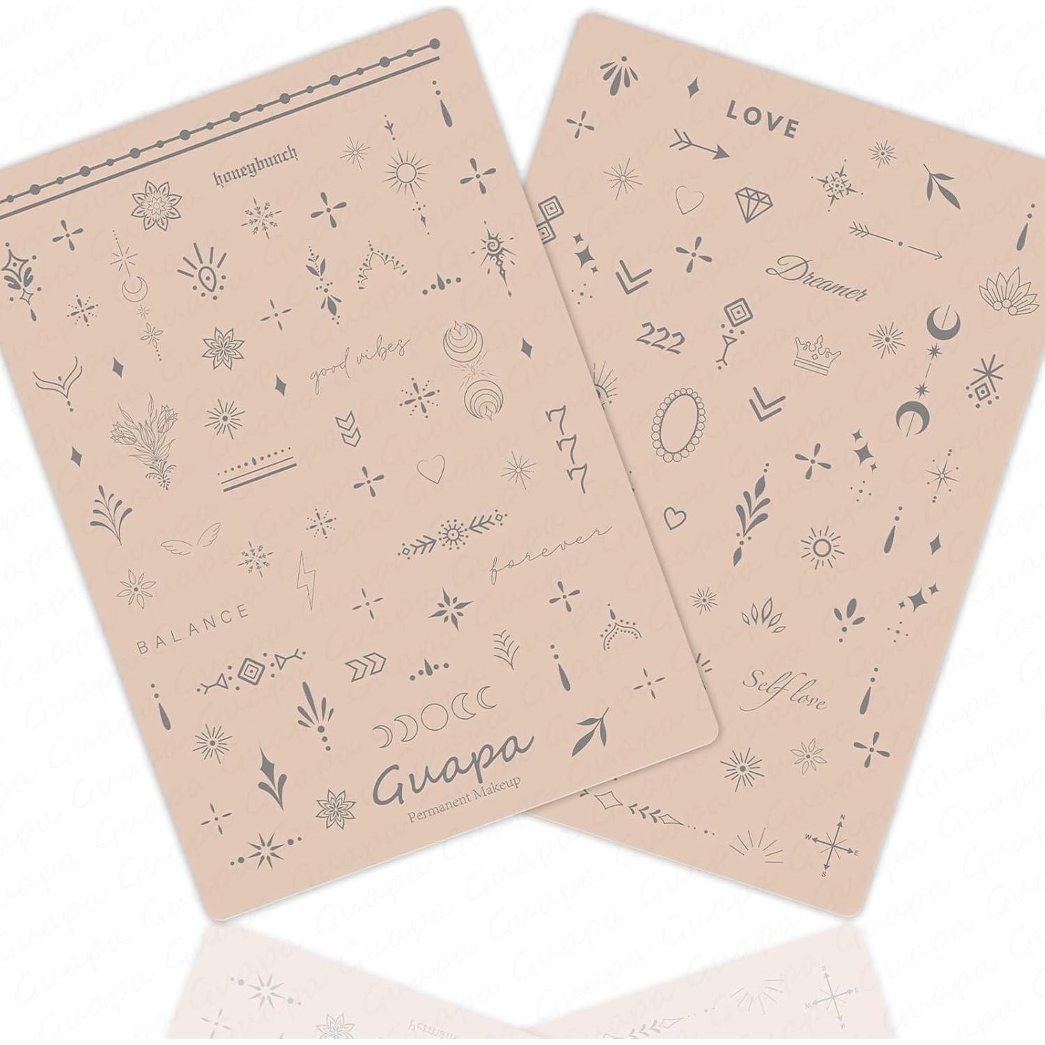 Pieles de Práctica para Tatuajes Marllogiva - 2 Pcs Rosa