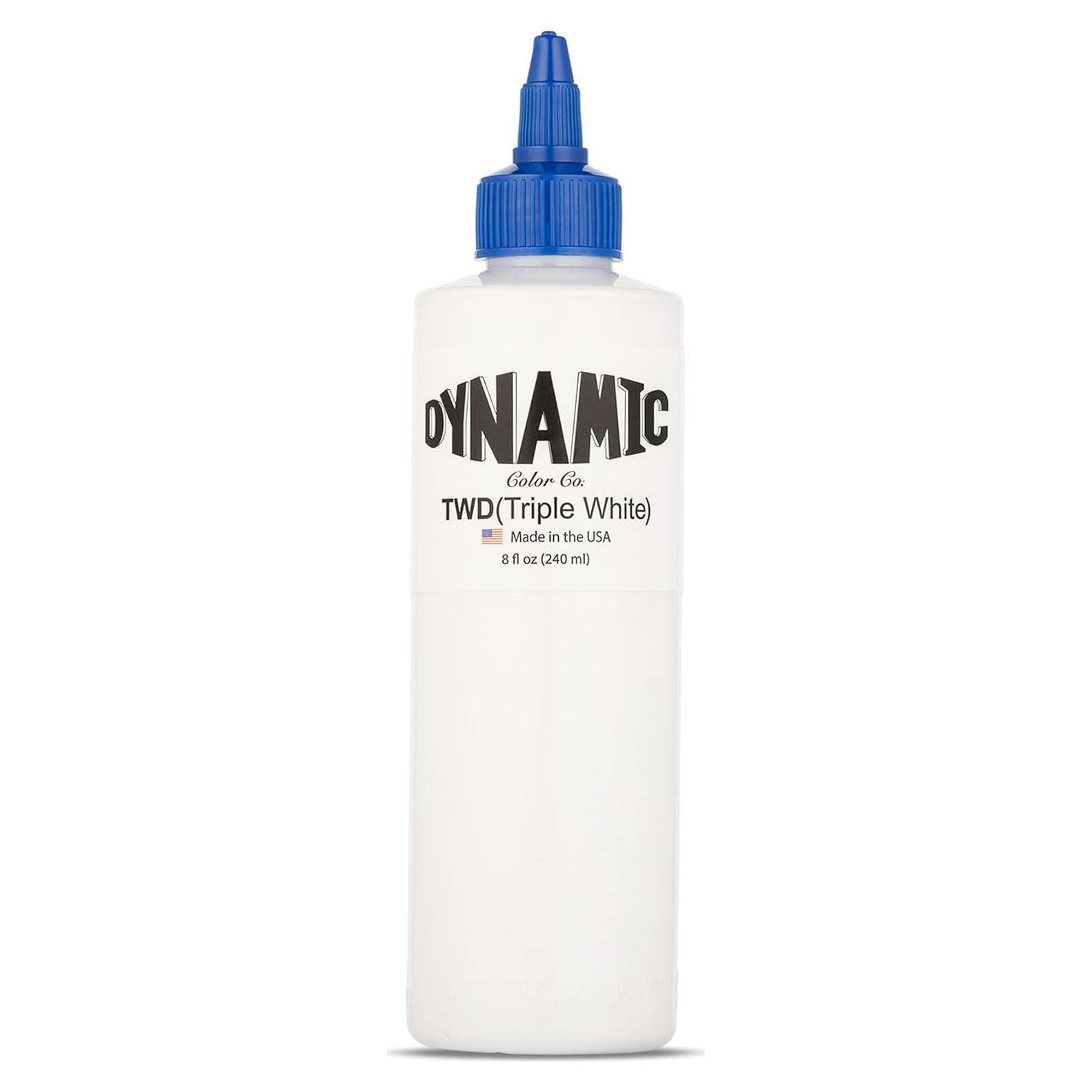 Tinta para Tatuajes Blanca Dynamic Color Co 226.8 ml Esterilizada