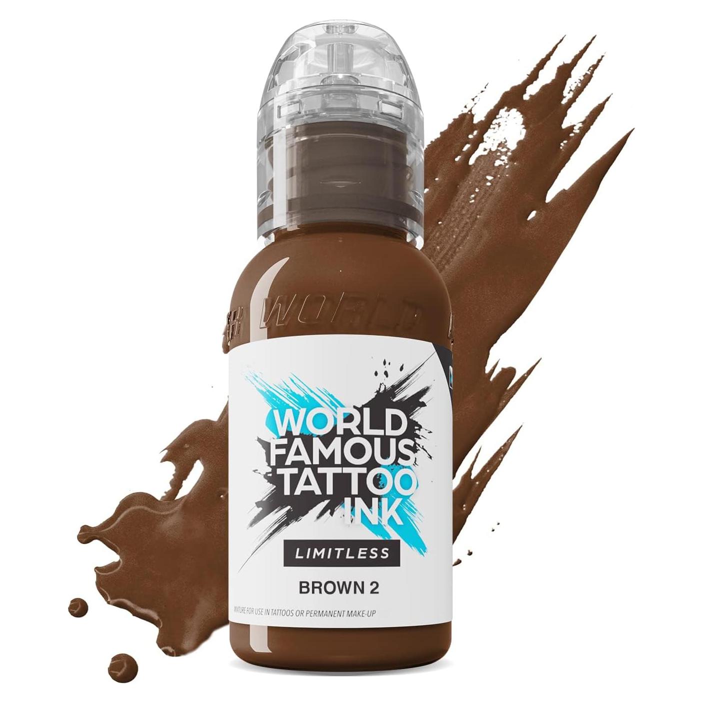 Tinta para Tatuajes World Famous - Marrón 2 - 22.68 g