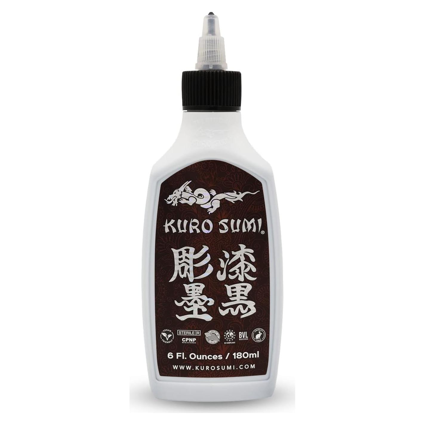 Tinta Negra para Contornos Kuro Sumi 177 ml - Tinta Profesional Vegana