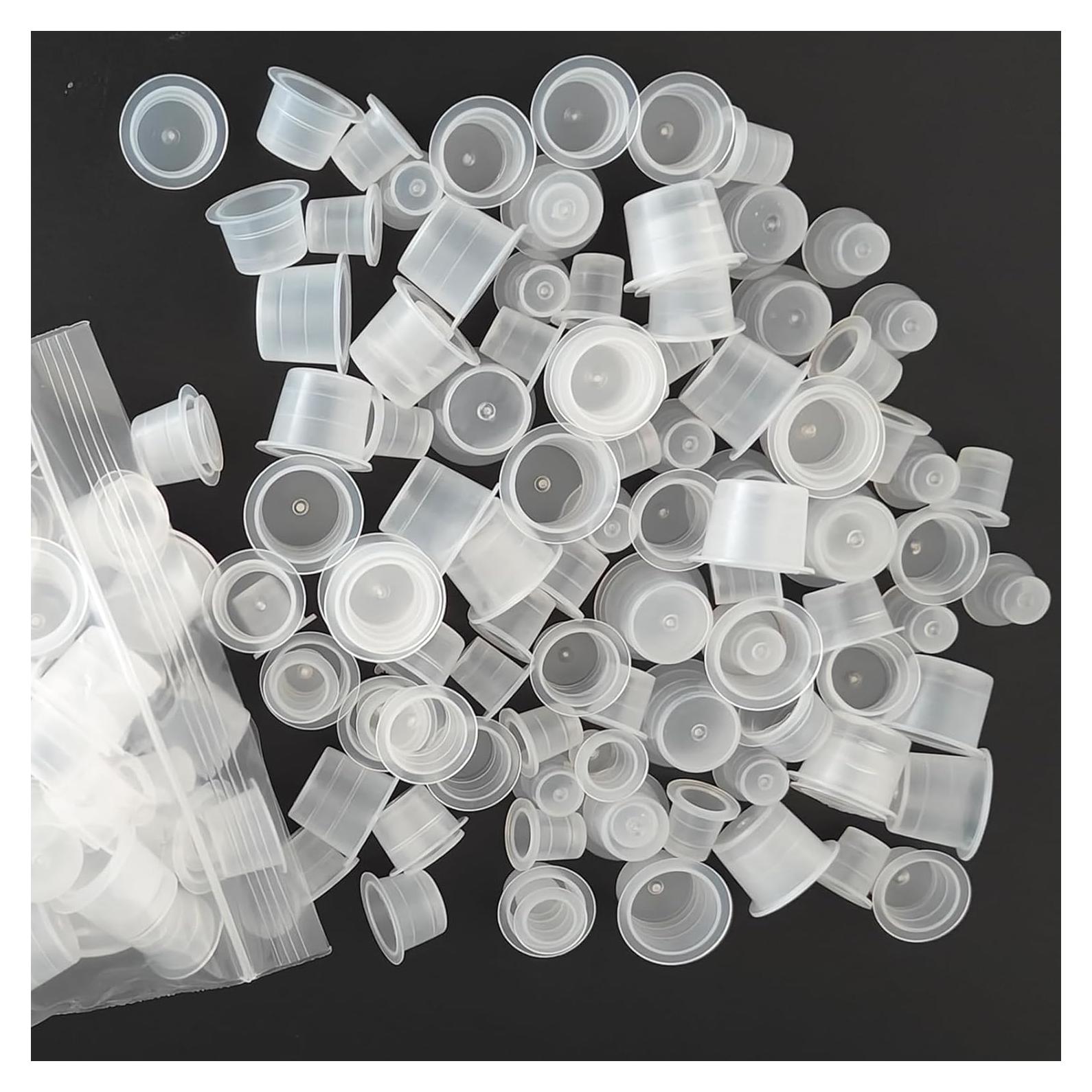 Kit de Tapas de Tinta de Tatuaje Emalla - 300 Piezas Mixtas