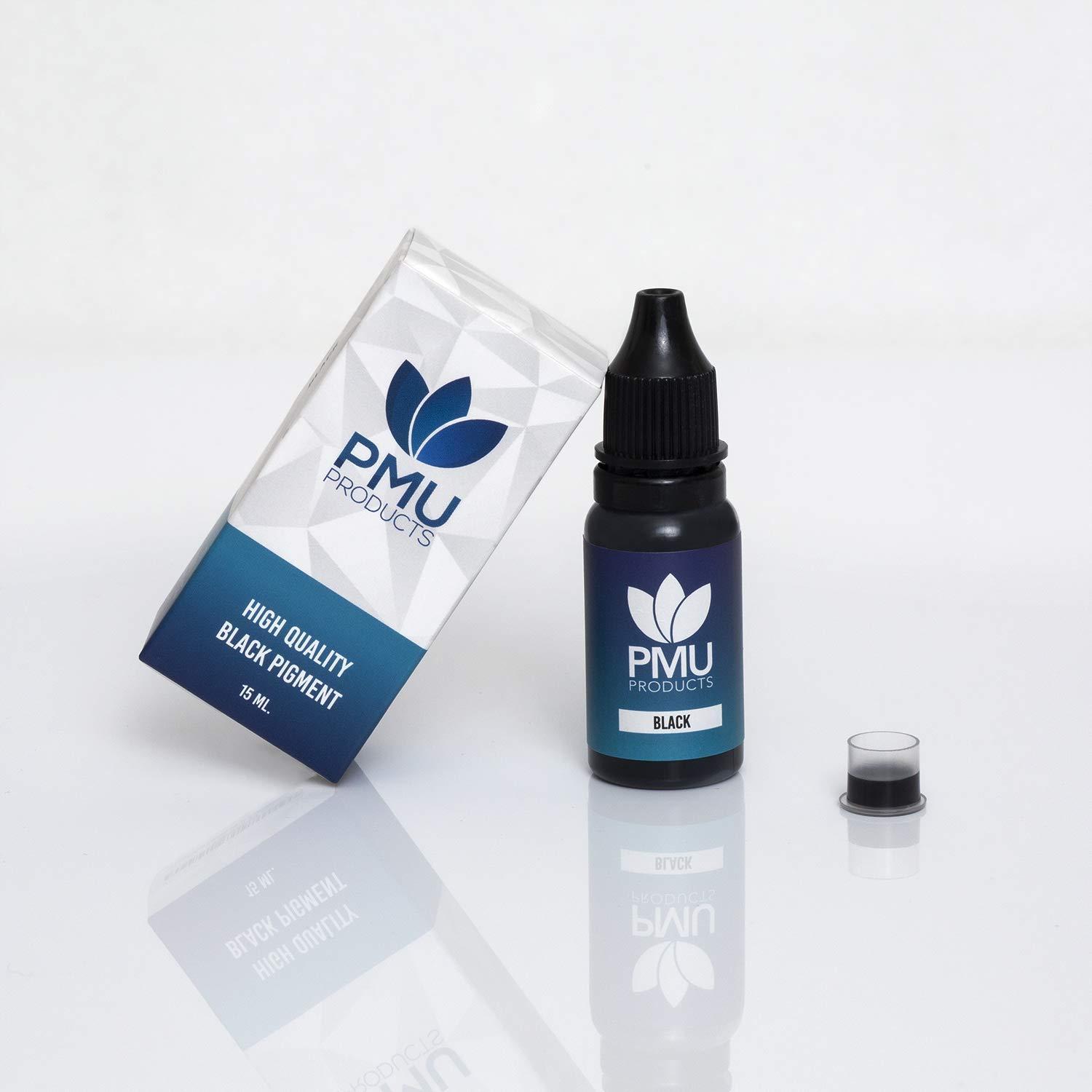 Tinta de Práctica de Microblading Negra 15ml - PMU Products