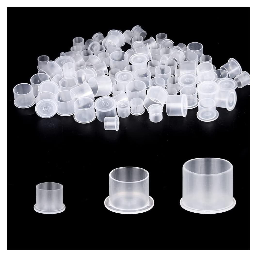 300 Tapas de Tinta para Tatuaje UPTATSUPPLY Color Blanco