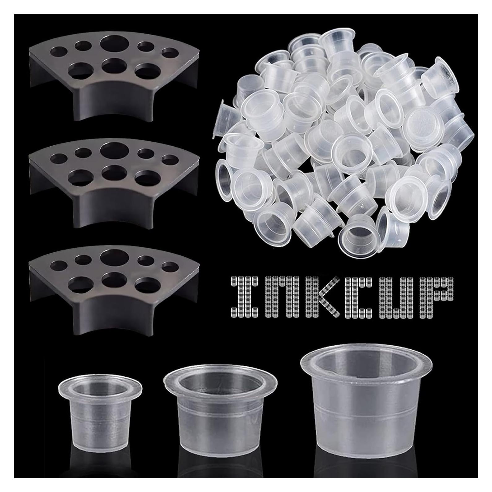 Tazas de Tinta para Tatuajes WZPB - 300 Piezas Mixtas