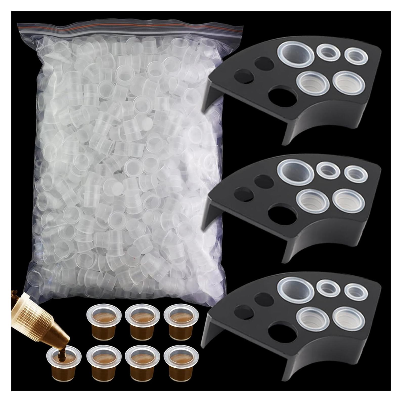 Kit de Tapas de Tinta para Tatuajes Rayyl 300 Piezas con Soportes
