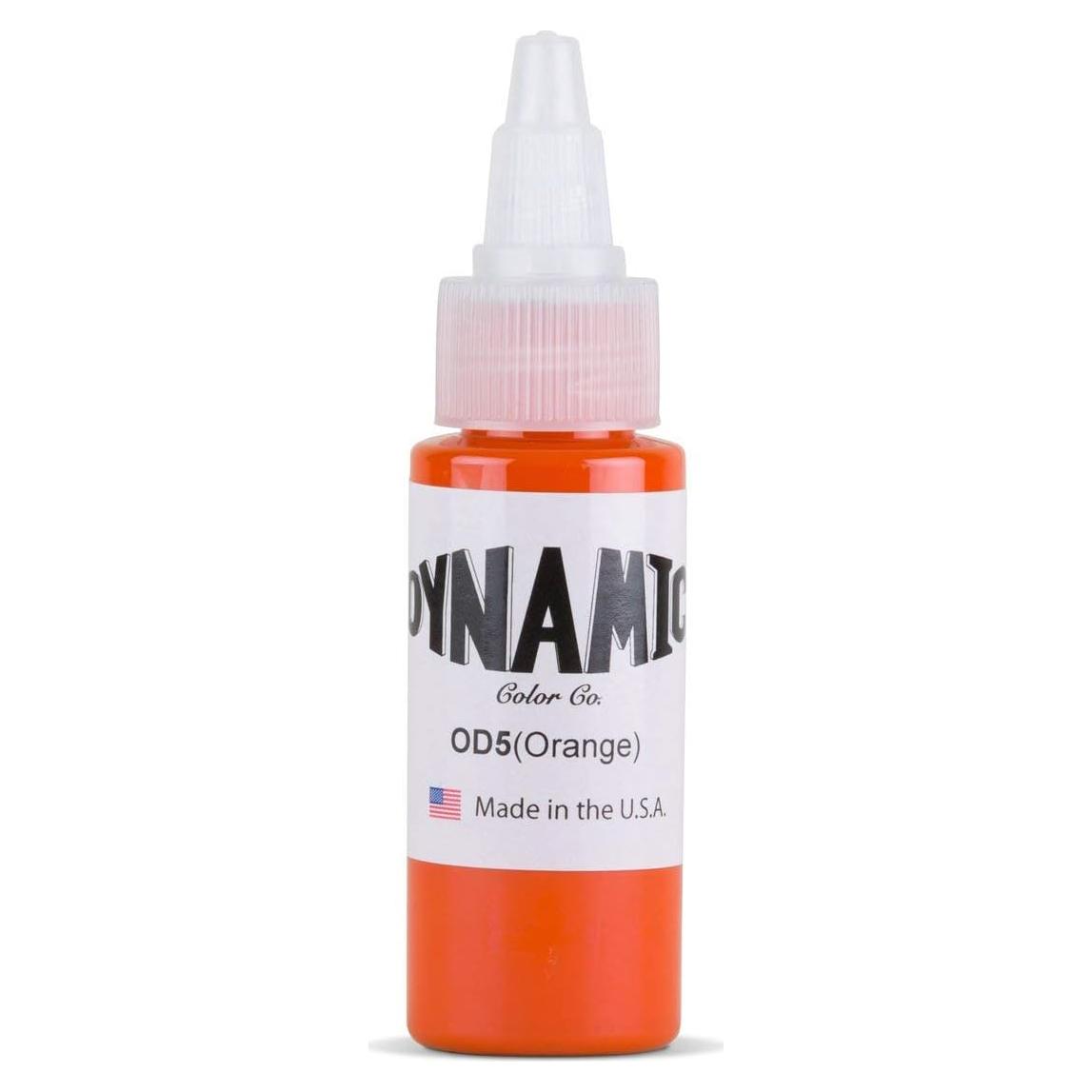 Tinta de Tatuaje Naranja Dinámica 30 ml - Profesional Larga Duración