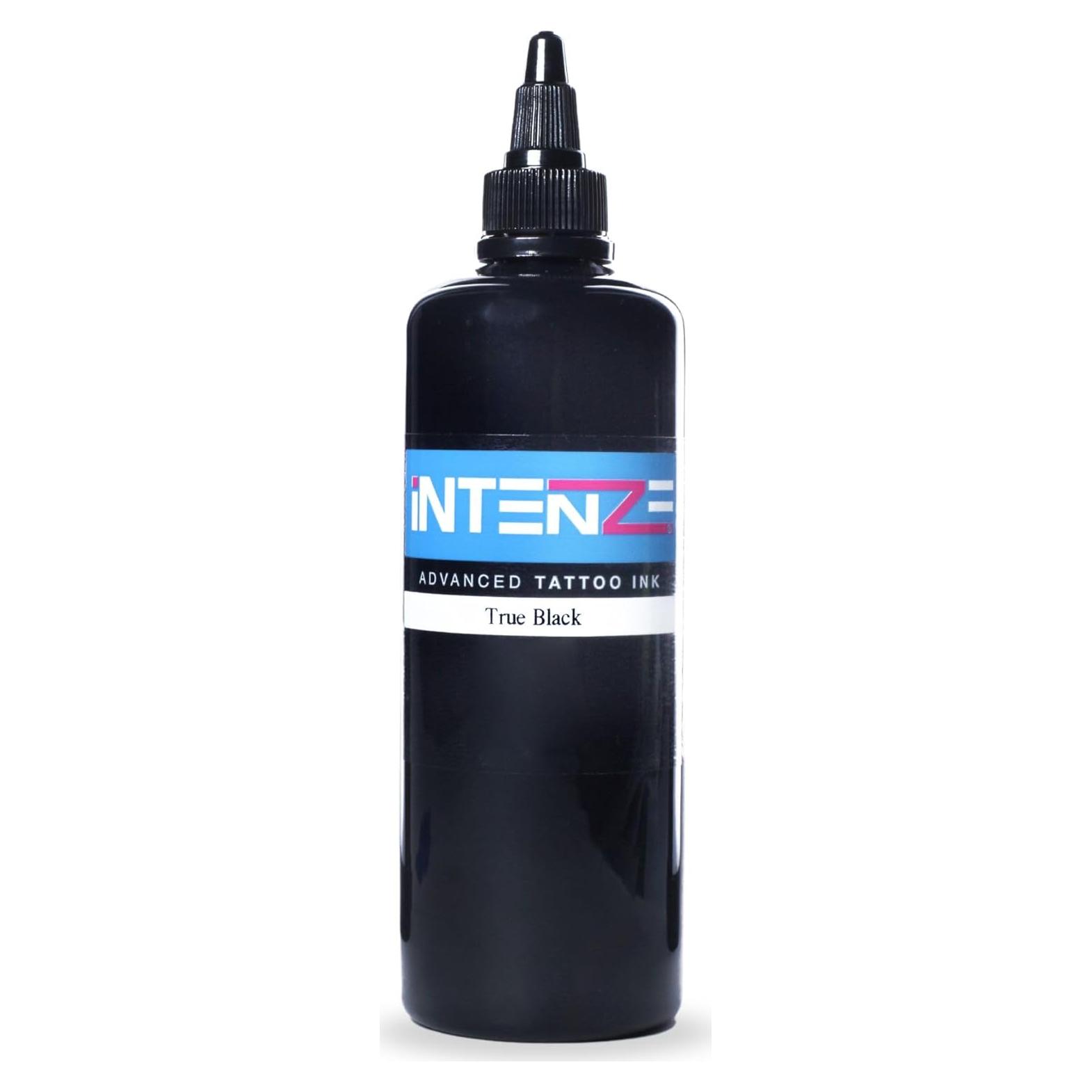 Tinta para Tatuajes Intenze True Black 236ml - Vegana y Esterilizada