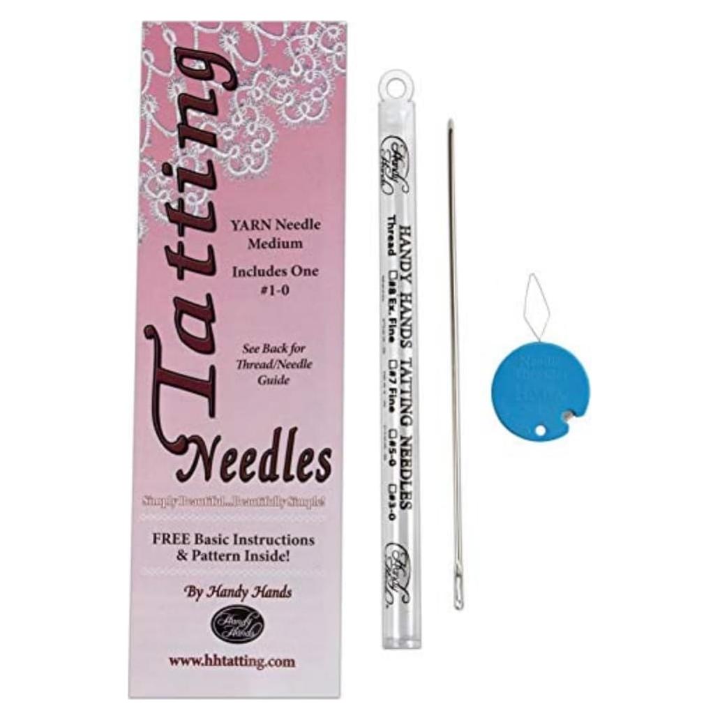 Aguja de Ganchillo de Metal Handy Hands Tamaño 1 con Enhebrador