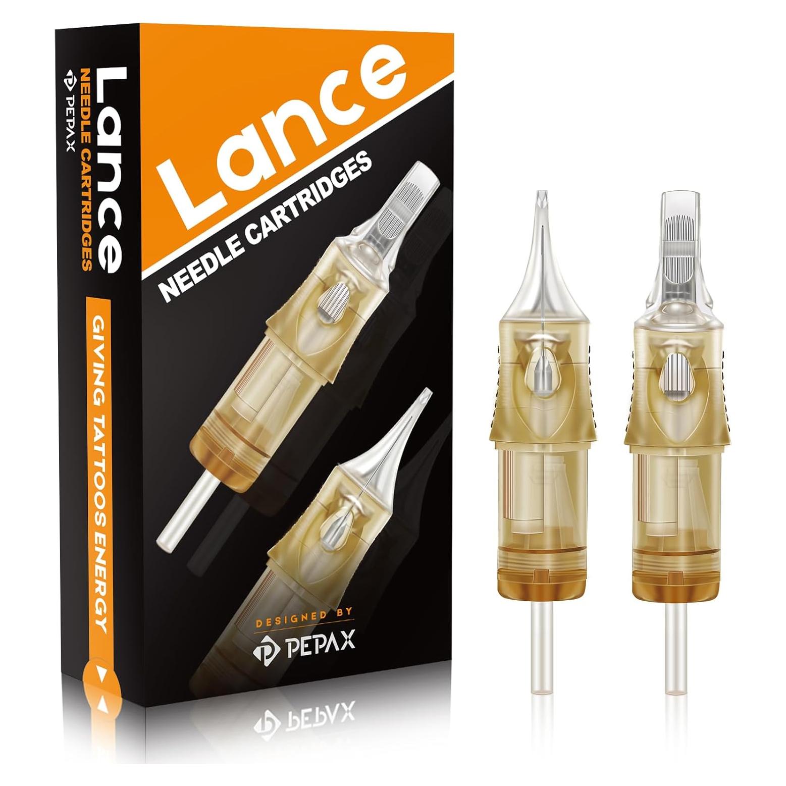 Agujas de Tatuaje PEPAX Lance Cartridge 0803RLL 20Pcs 0.25mm