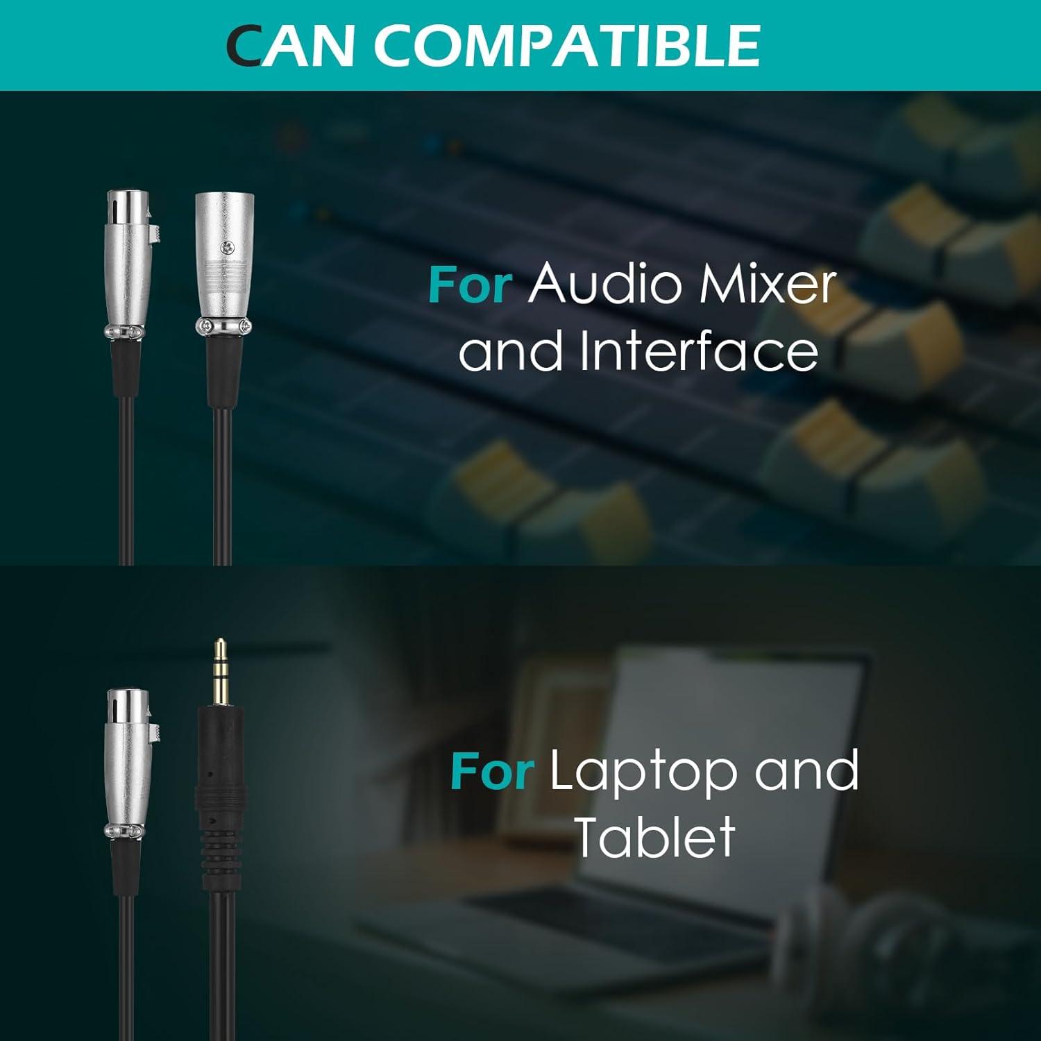 Kit de Micrófono de Condensador XLR Sherr - 2 Piezas, Soporte y Accesorios