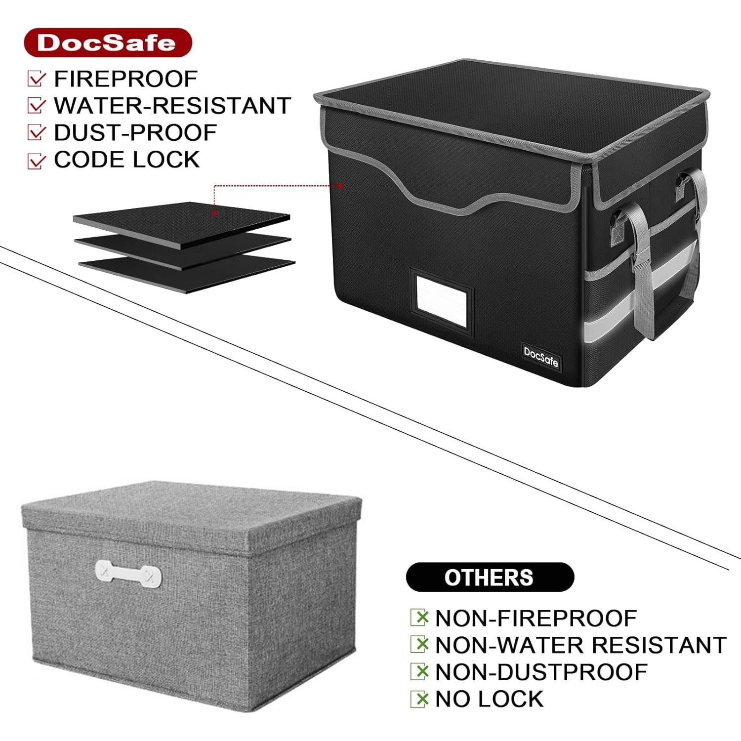 Caja de Documentos a Prueba de Fuego DocSafe 35L con Cerradura
