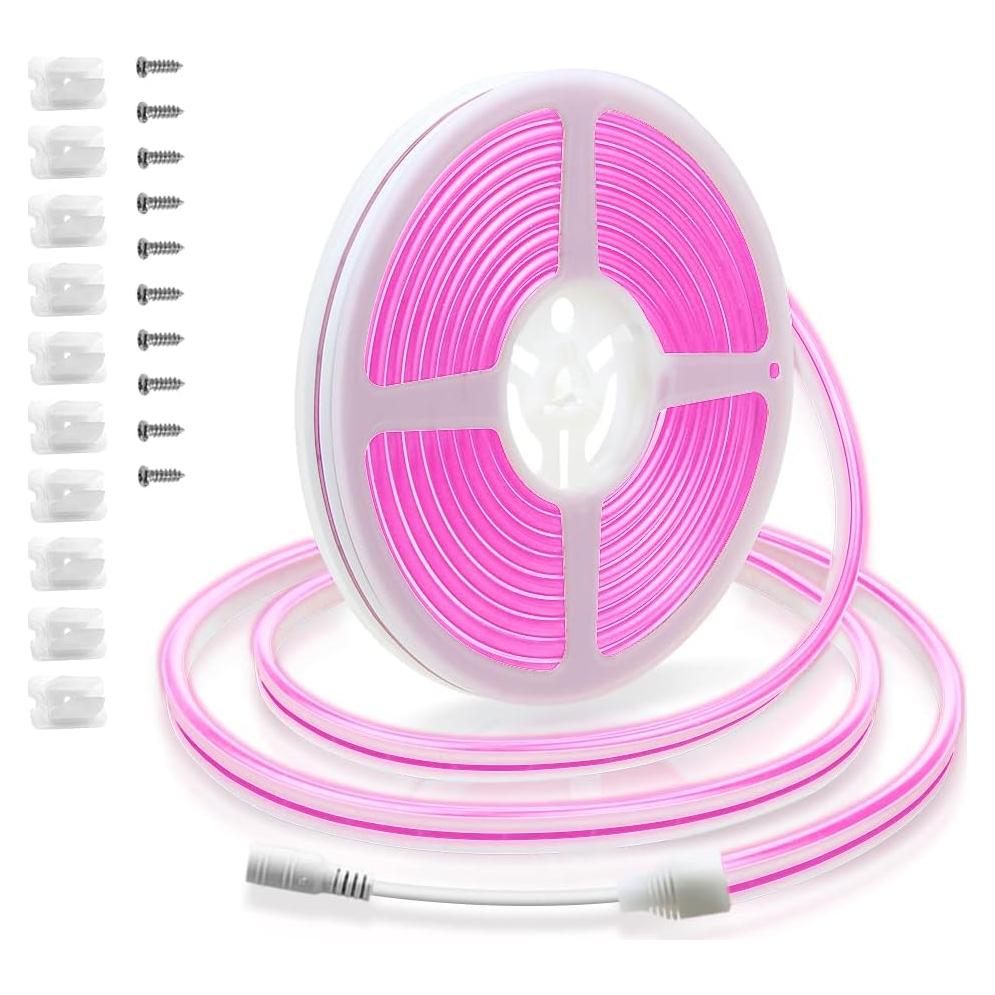Tira de Luces Neón Rosa ALITOVE 5M 600 LEDs Impermeable