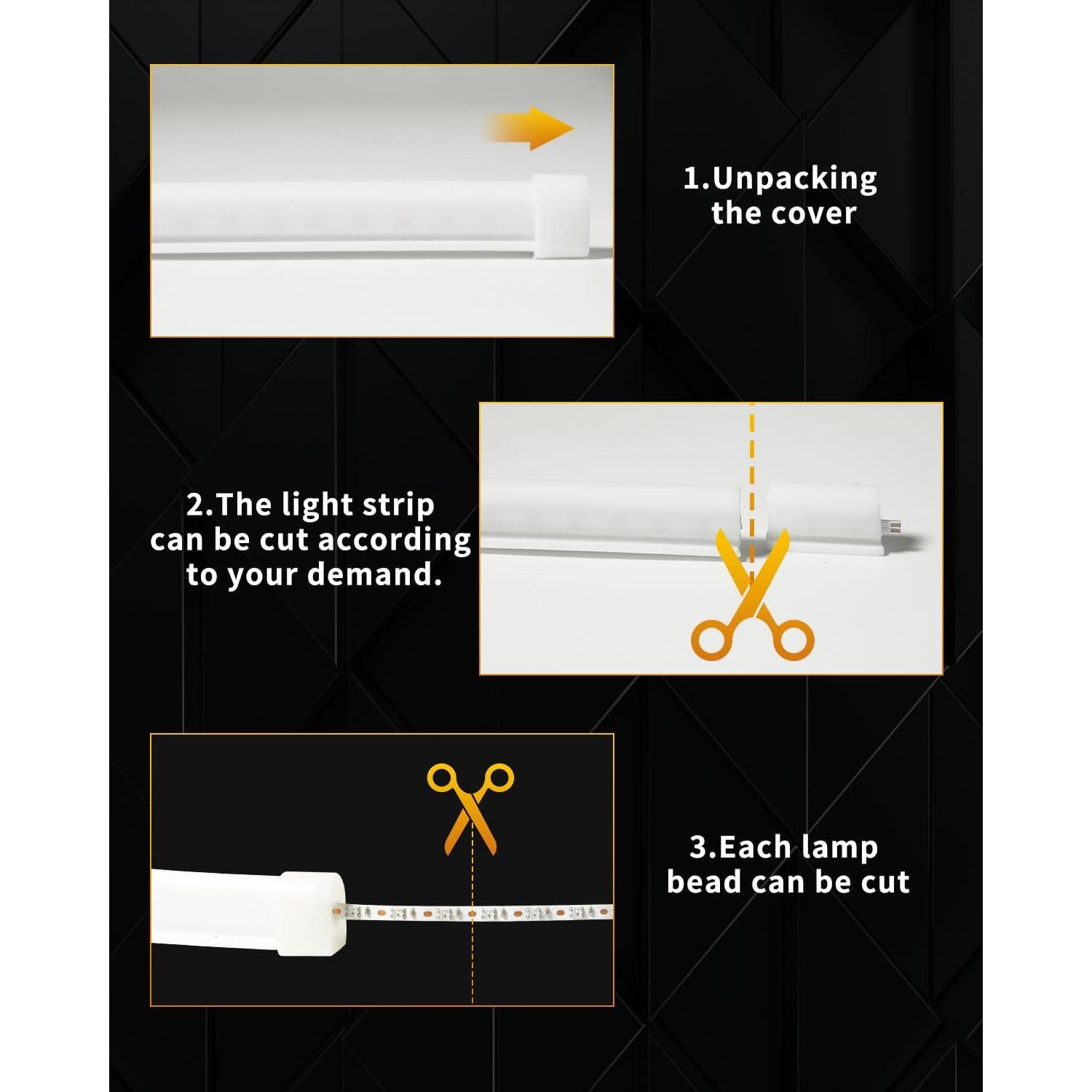 Tiras LED Secuenciales Qasim 60CM RGB Control APP Bluetooth