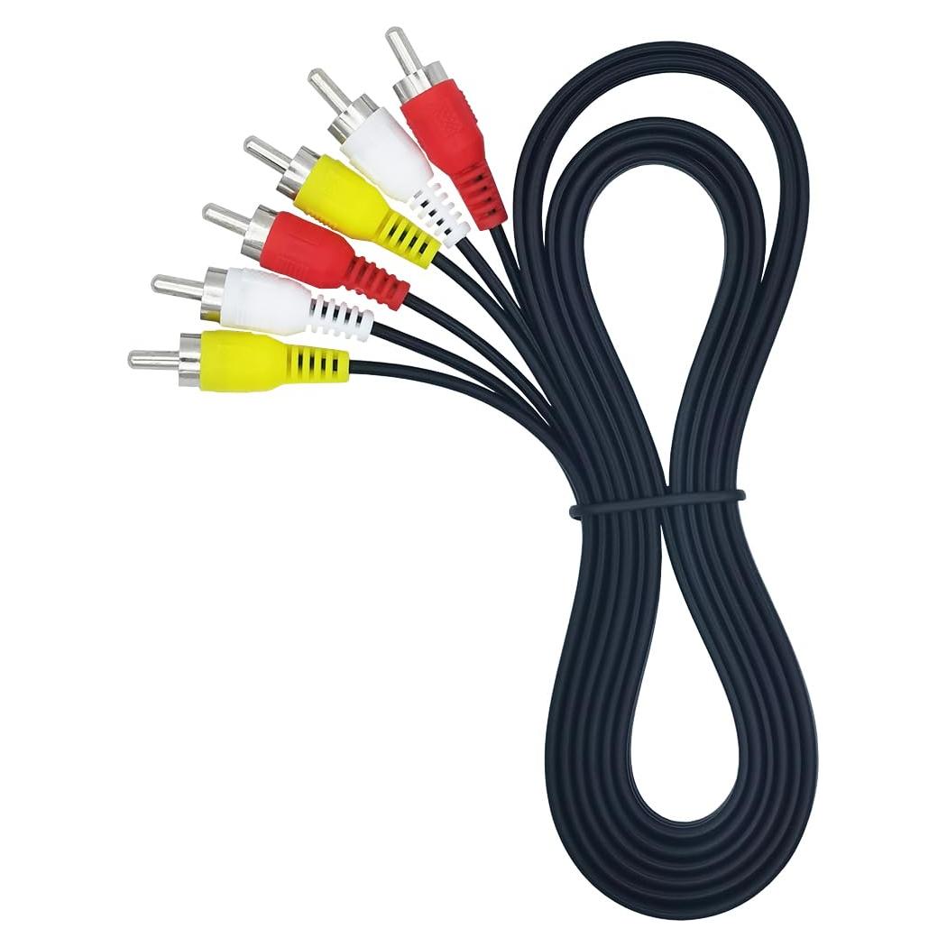 Cable AV RCA 1.83 m ZH 3-RCA macho a macho para TV y consolas