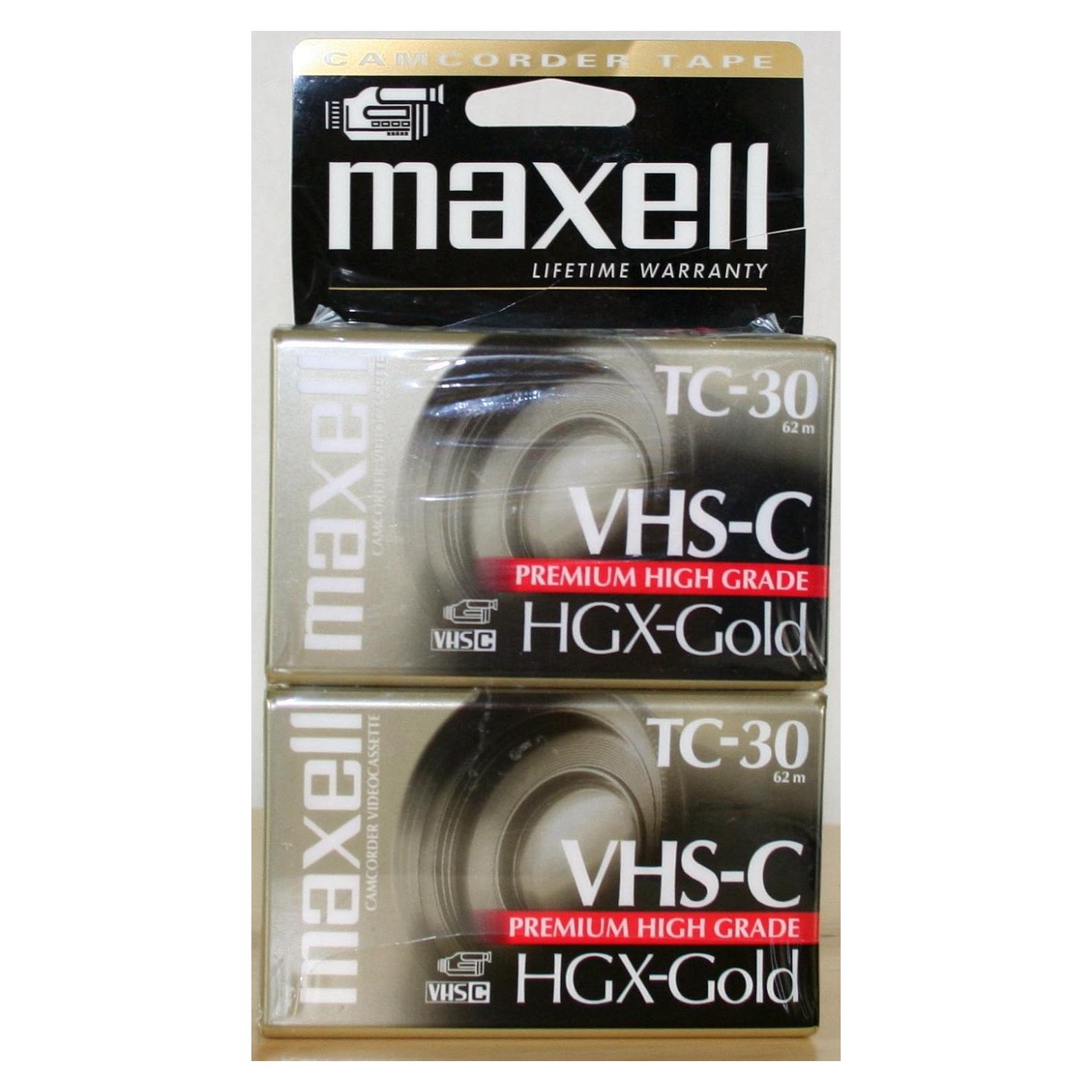 Casete de Video Maxell TC-30 HGX para Camcorder - 2 Paquete