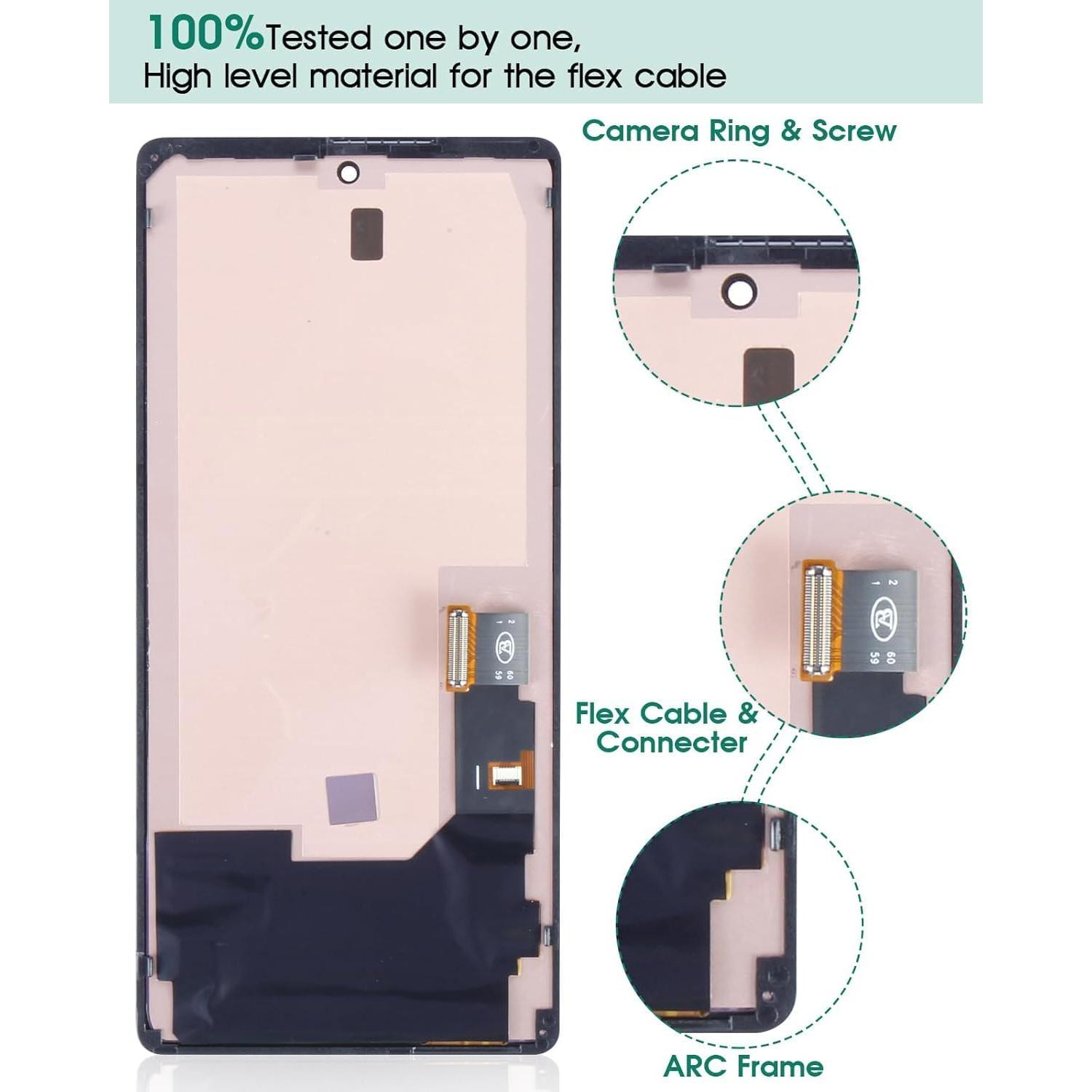 Reemplazo Pantalla LCD OLED Google Pixel 6 con Huella Dactilar