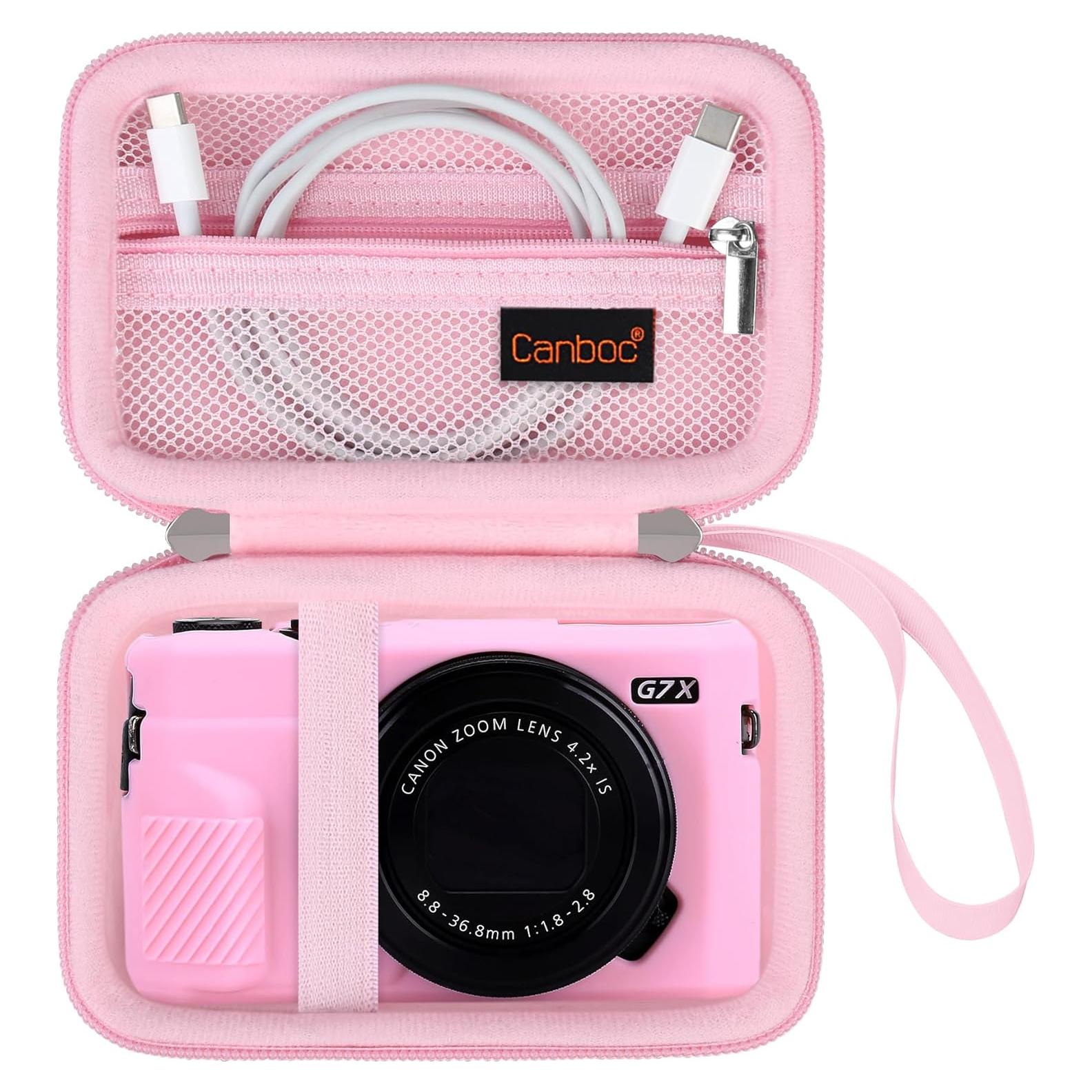 Funda Canboc Rosa para Cámara Digital Canon PowerShot G7X