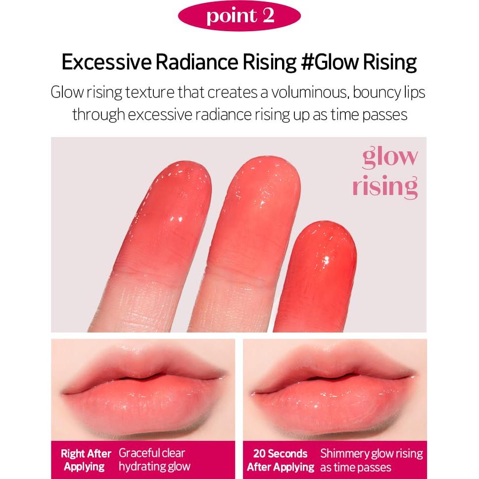 Tinte de Labios Vegano ETUDE Over Glowy Tint Humming Pink 3.1g