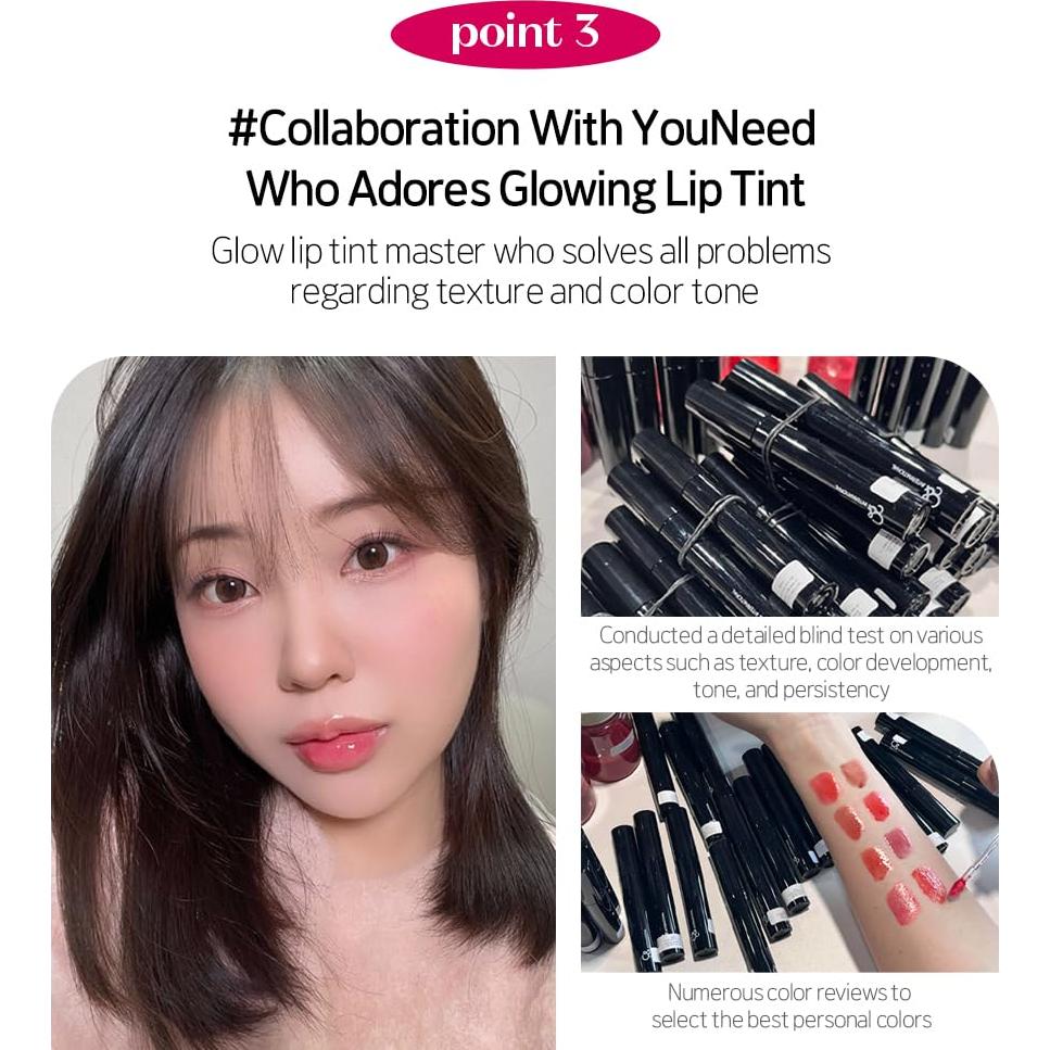 Tinte de Labios Vegano ETUDE Over Glowy Tint Humming Pink 3.1g