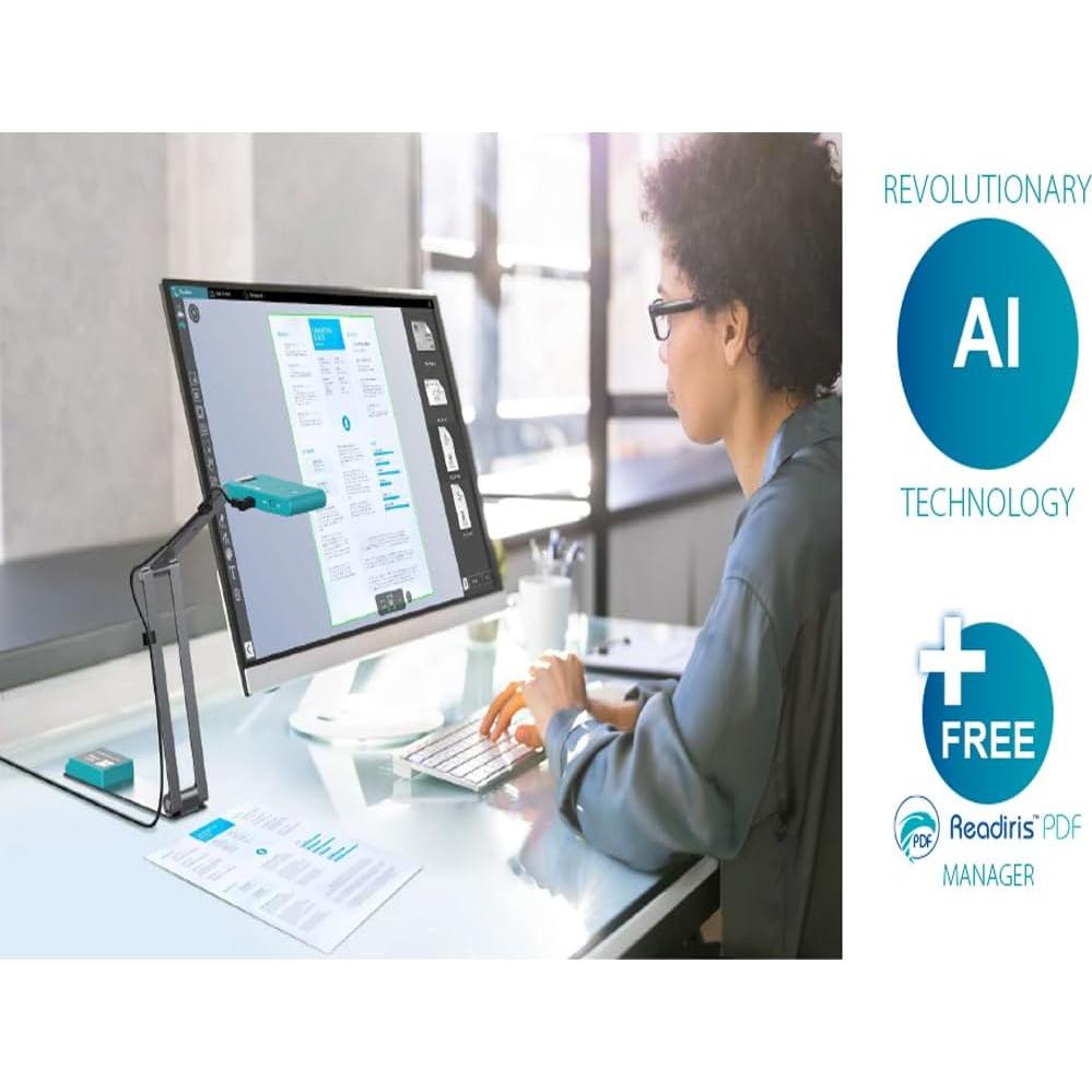 Cámara de Documentos IRIScan 4K-13MP, Escáner A3 Portátil