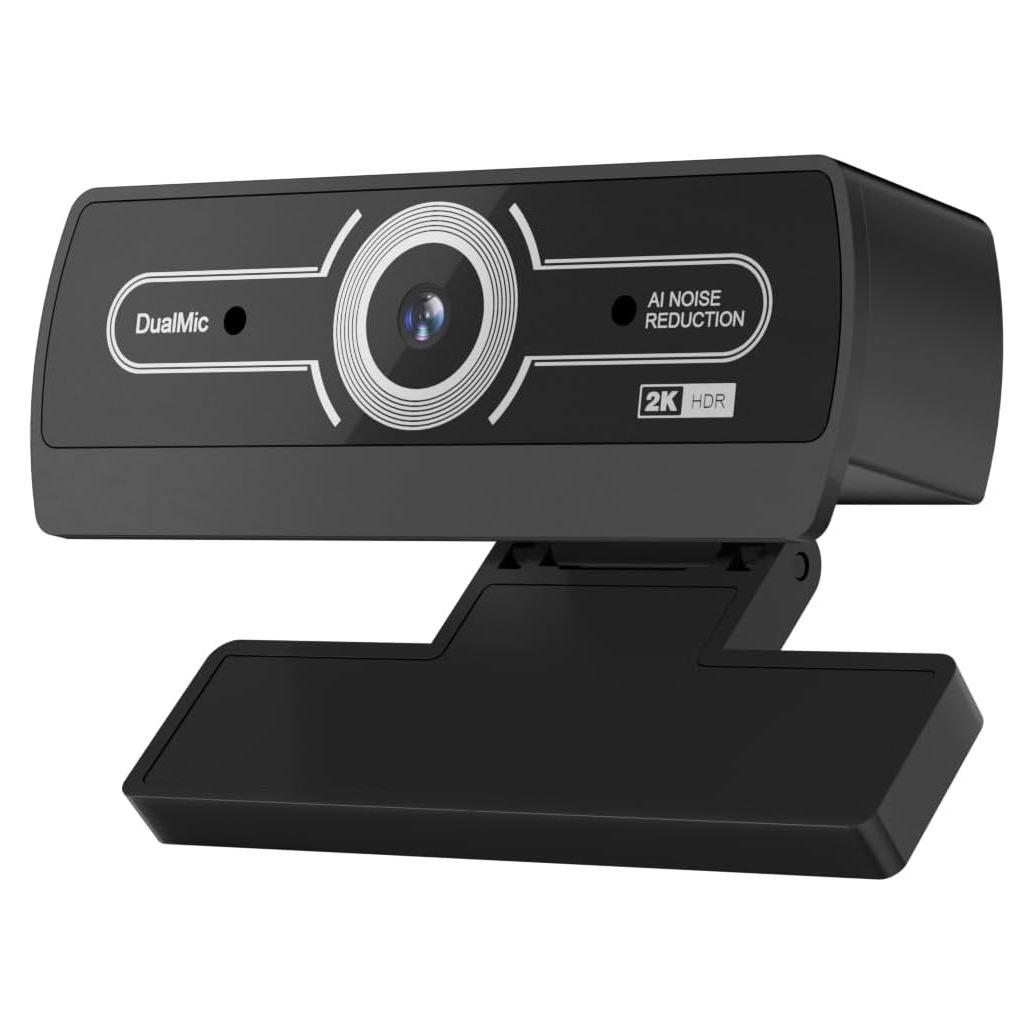 Cámara Web HD 2K Diccik con Micrófono y Corrección de Luz