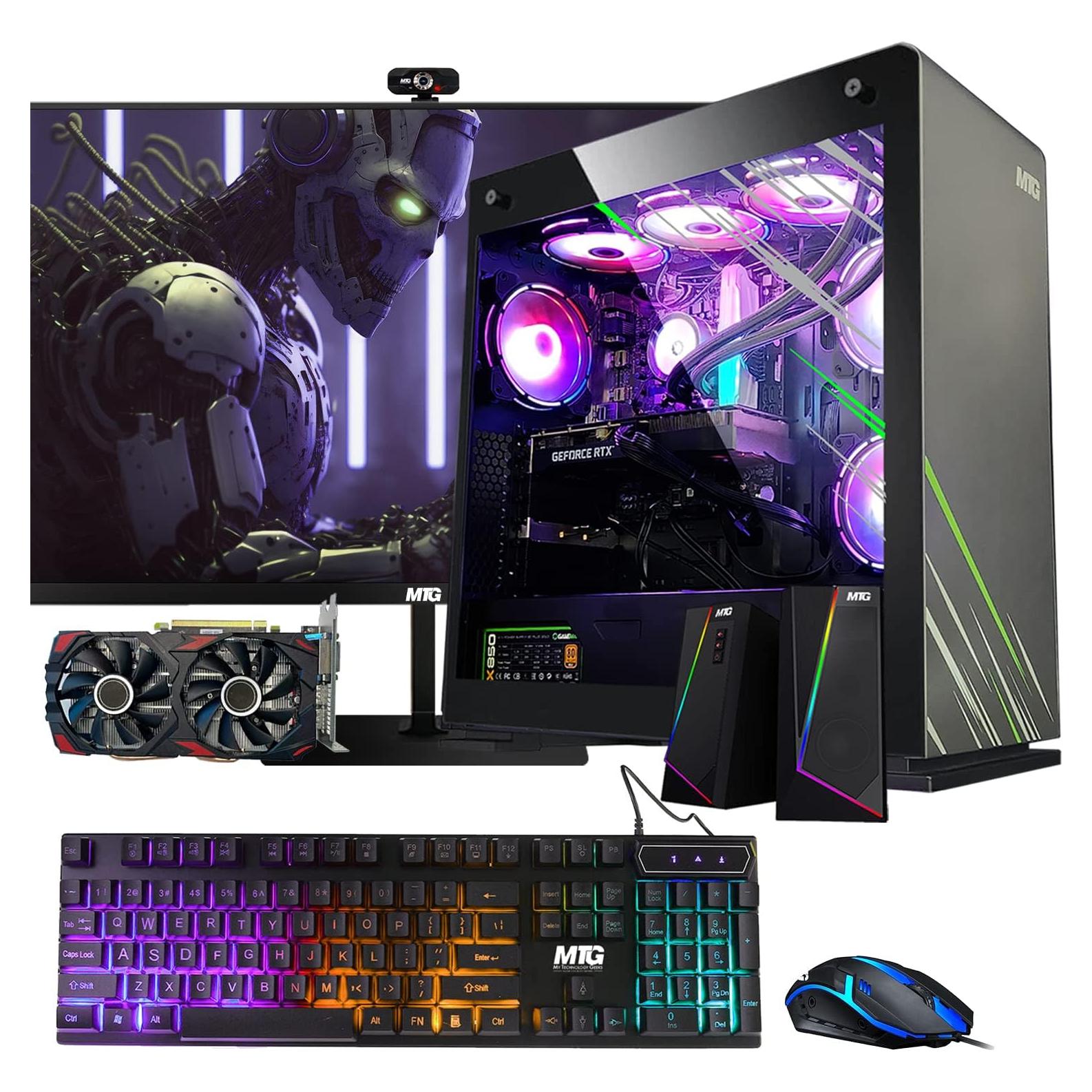 PC Gaming Aurora Max - Intel i5 12ª Gen, RTX 2060S, 32GB RAM, 1TB SSD, 4TB HDD, Monitor 27" 165Hz