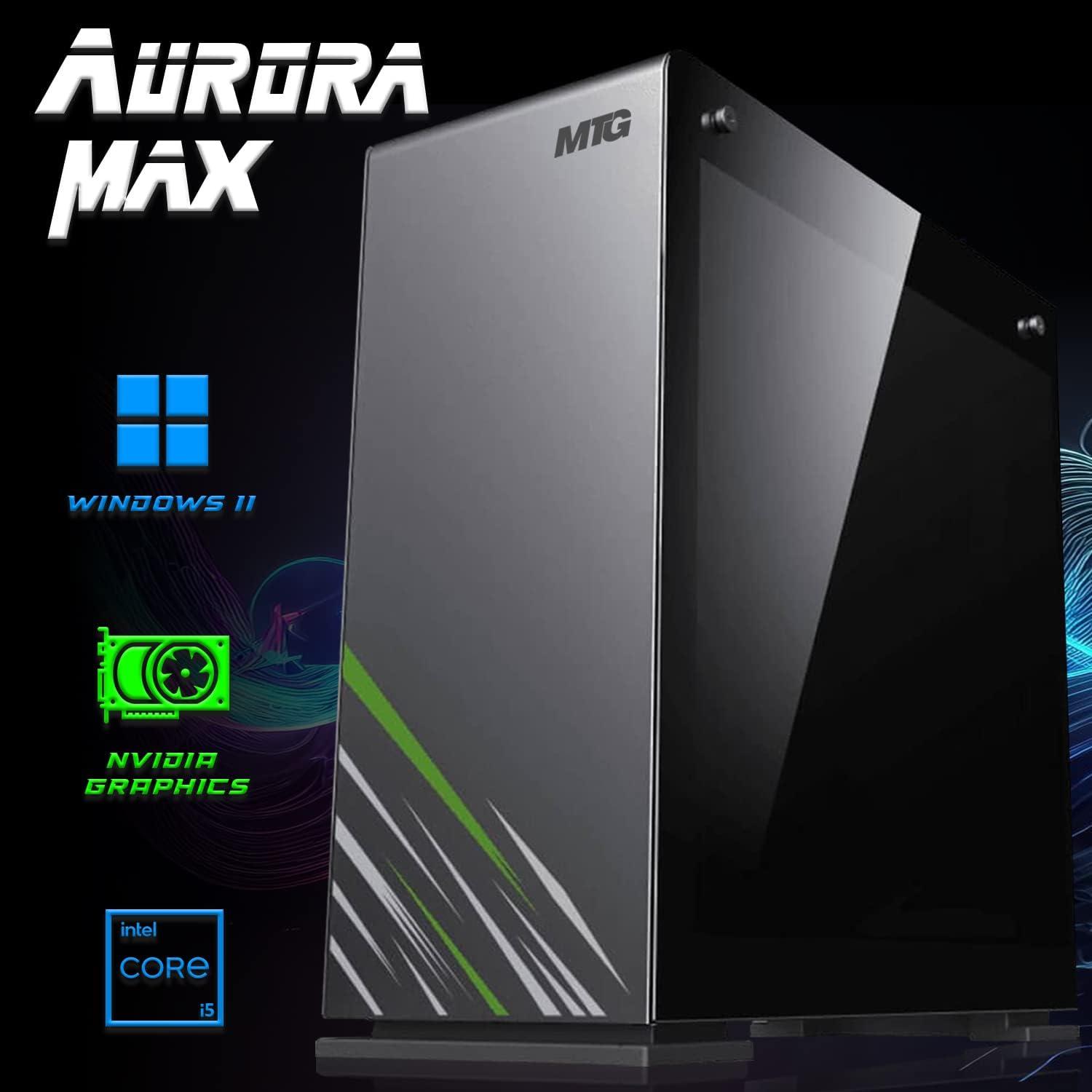 PC Gaming Aurora Max - Intel i5 12ª Gen, RTX 2060S, 32GB RAM, 1TB SSD, 4TB HDD, Monitor 27" 165Hz