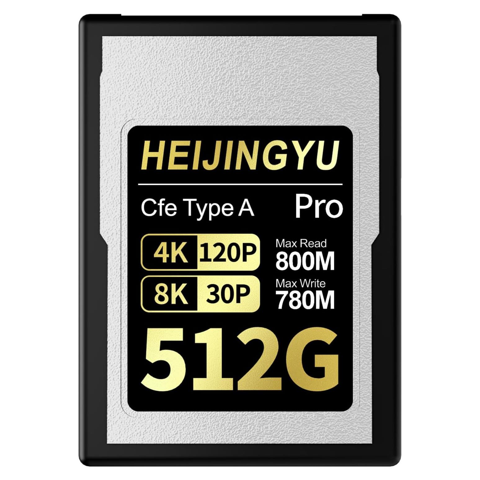 Tarjeta CFexpress Tipo A 512GB HEIJINGYU 800MB/s 4K 8K