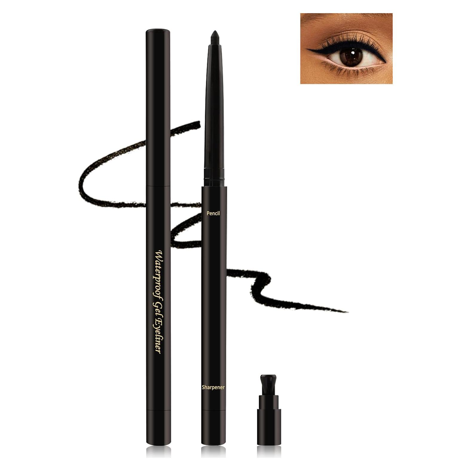 Delineador de Gel Negro Lestpola a Prueba de Agua 24H