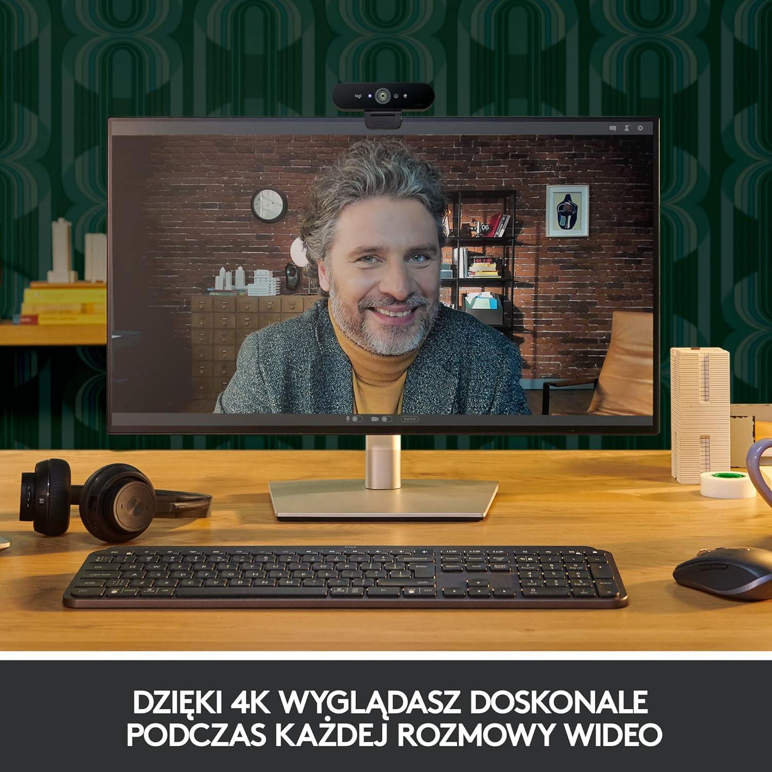 Webcam Logitech BRIO Stream 1080p 60fps USB 3.0 Negra