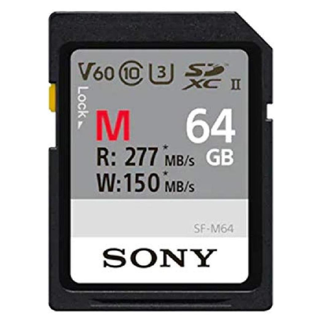 Tarjeta SDXC UHS-II Sony 64GB V60 CL10 U3 R260MB/s