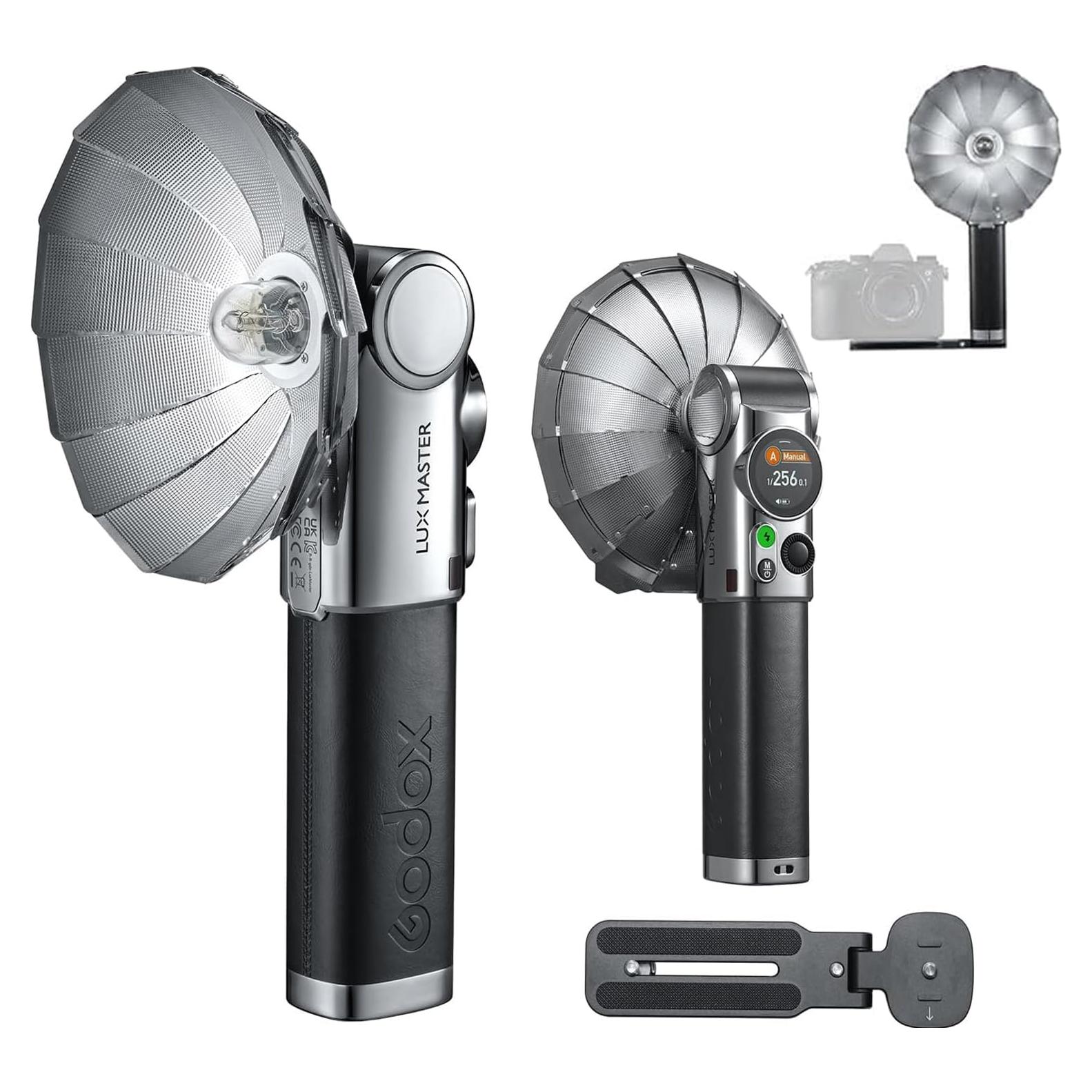 GODOX Flash Lux Master Vintage Flashlight - Touchscreen Smart Control, X3 Wireless Sync, TTL Compatible - Ideal for Portrait, Event Photography, and Creative Shoots