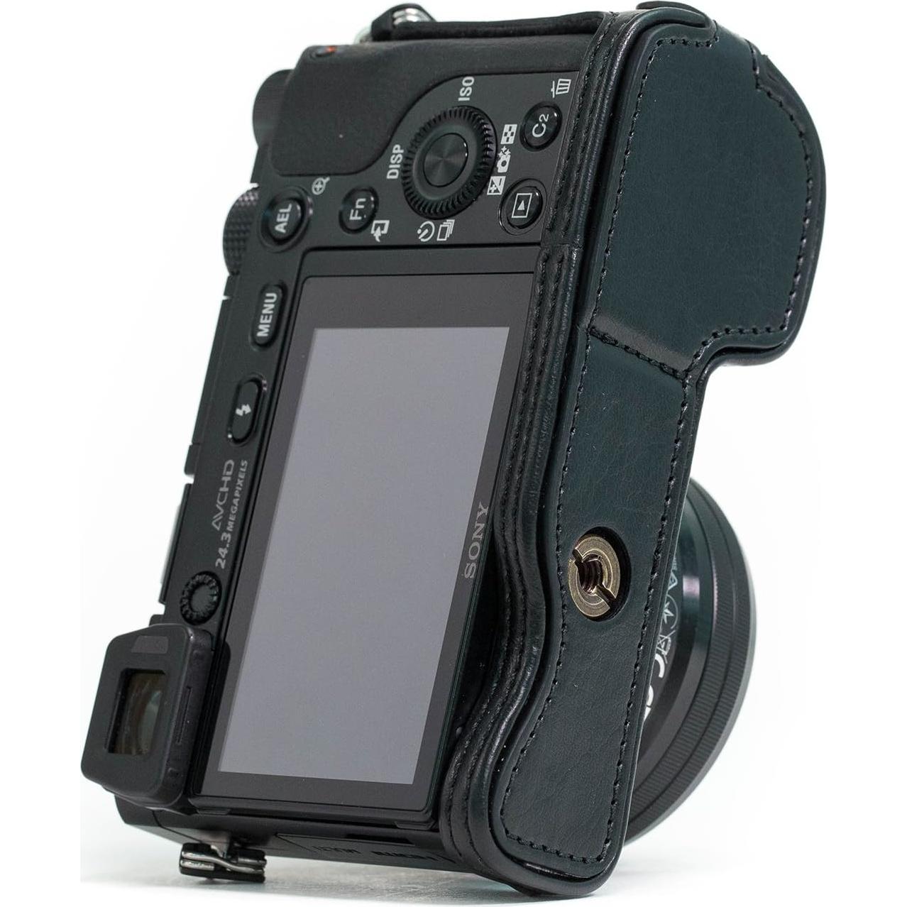 Funda de Cuero MegaGear Ever Ready para Sony Alpha A6300 A6000