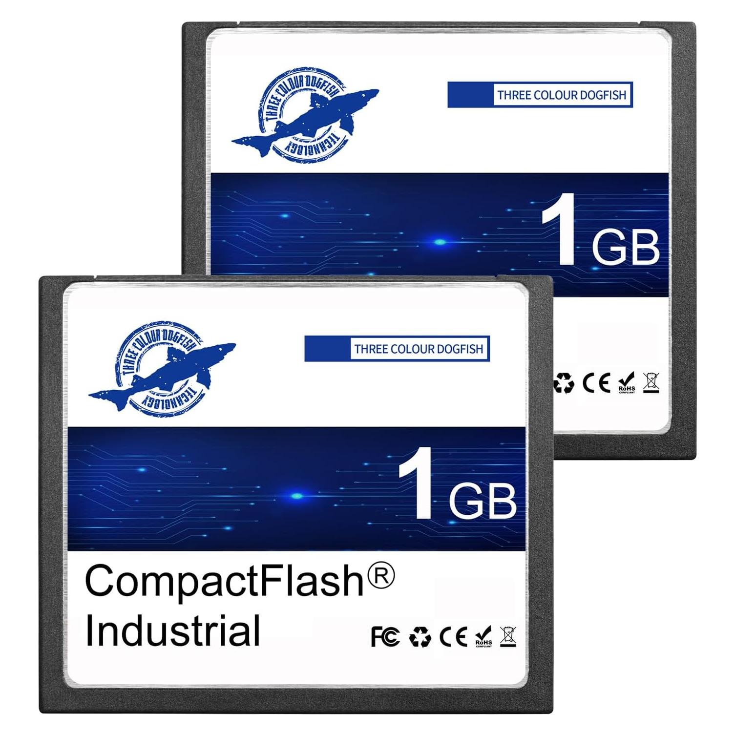 Tarjeta CompactFlash Dogfish 1GB 2 Paquete Industrial SLC