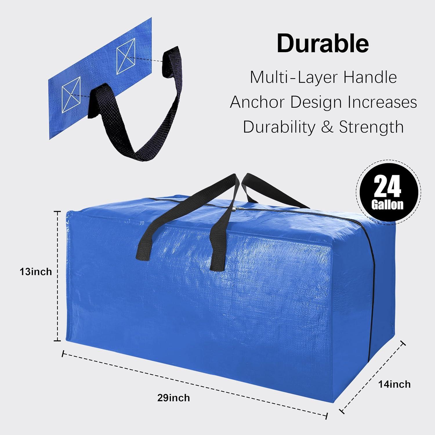 Bolsas de Mudanza VELVETSURE 6 Pzas Extra Grandes Multicolor