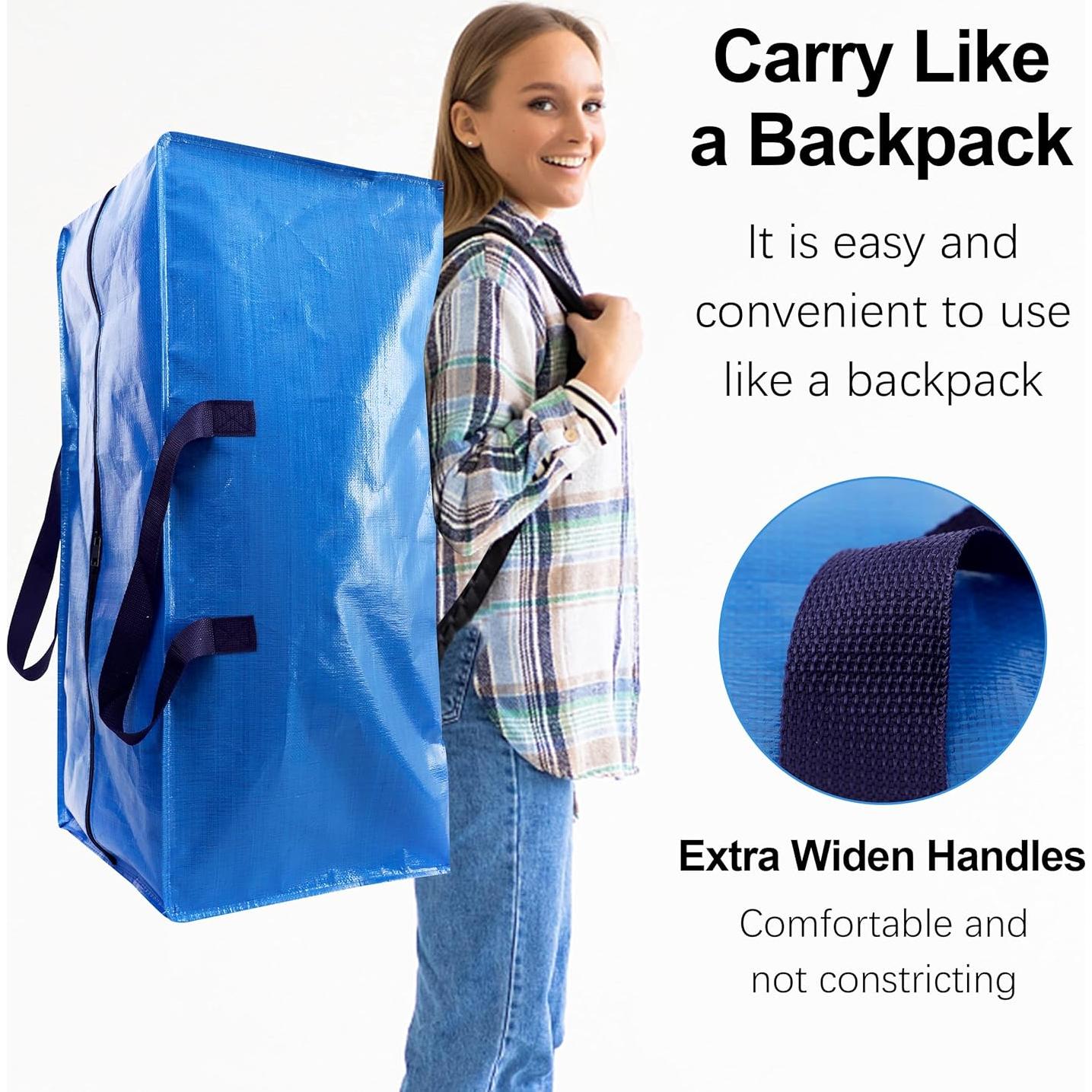 Bolsas de Mudanza VELVETSURE 6 Pzas Extra Grandes Multicolor