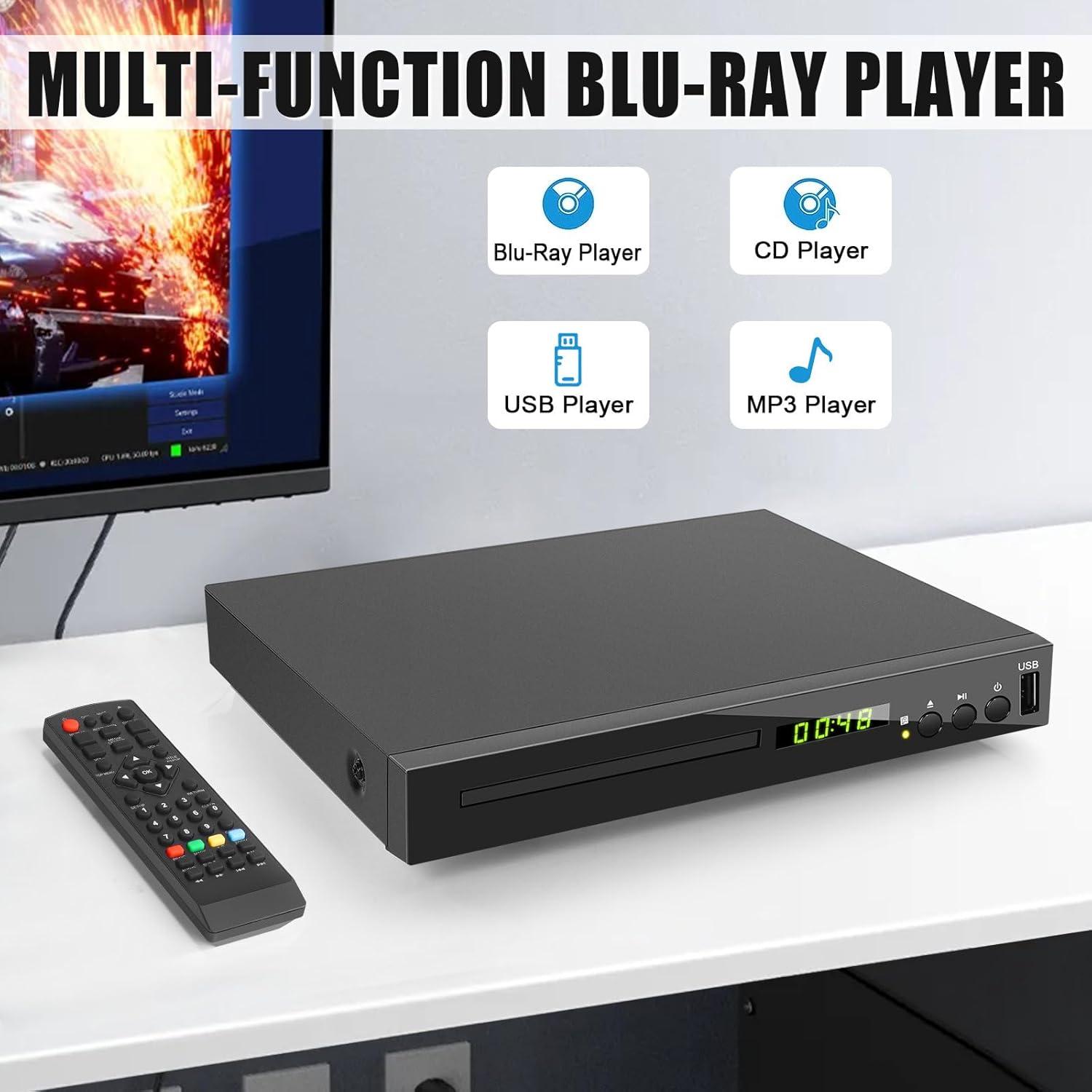 Reproductor Blu-ray JOVELL HD 1080P, Reg. A, HDMI, USB