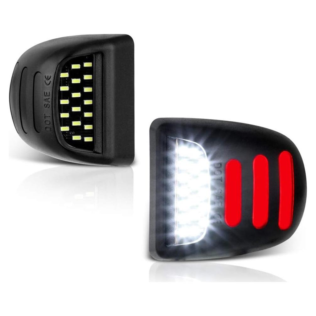 Tubo Neon LED Rojo VIPMOTOZ para Placa de Licencia Cadillac y Chevy