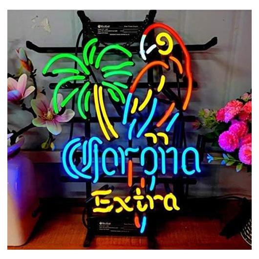 Luz de Neón Rectangular Corona Extra 33x41 cm Metal