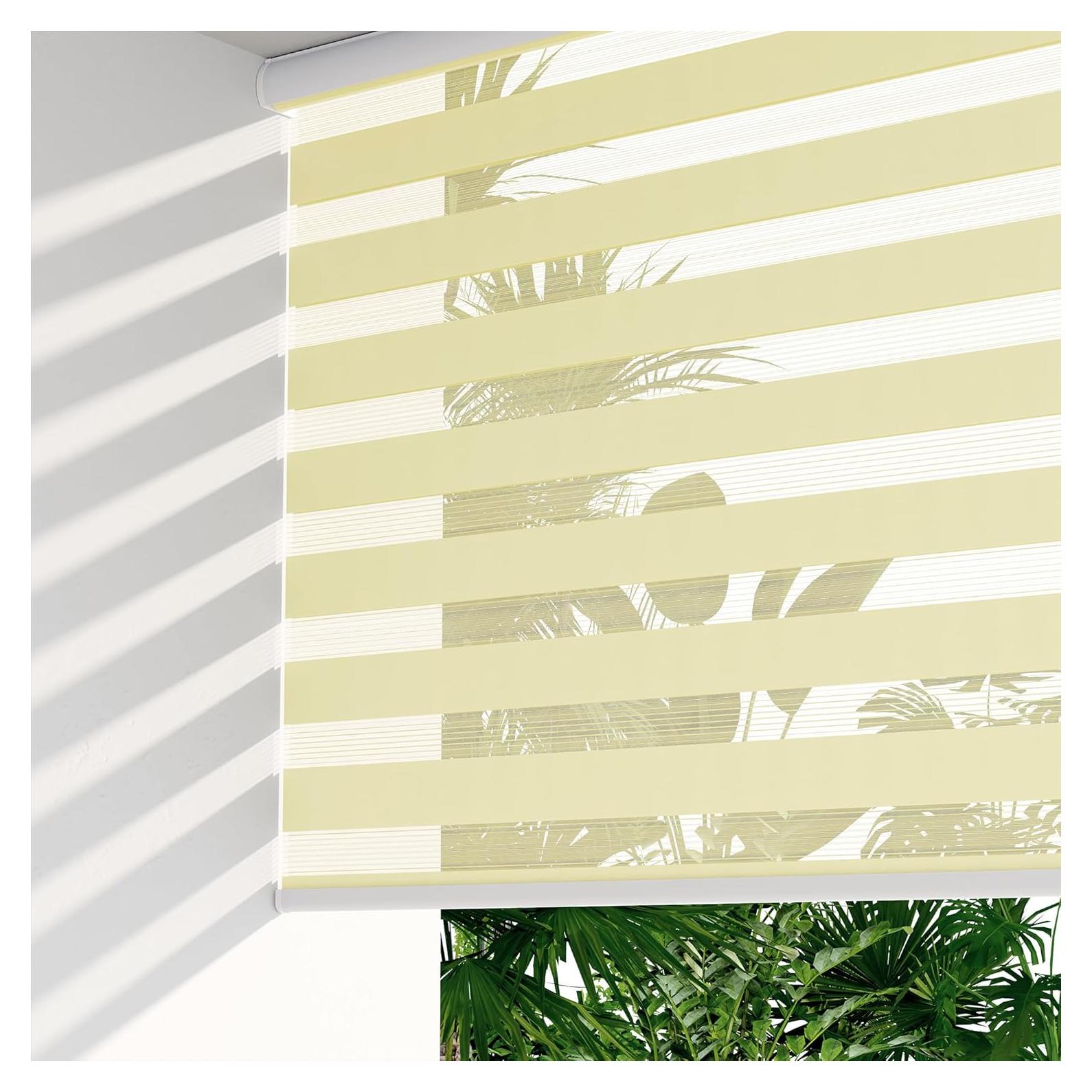 Cortinas Zebra Sin Cuerda LazBlinds 62.2x182.9 cm Beige