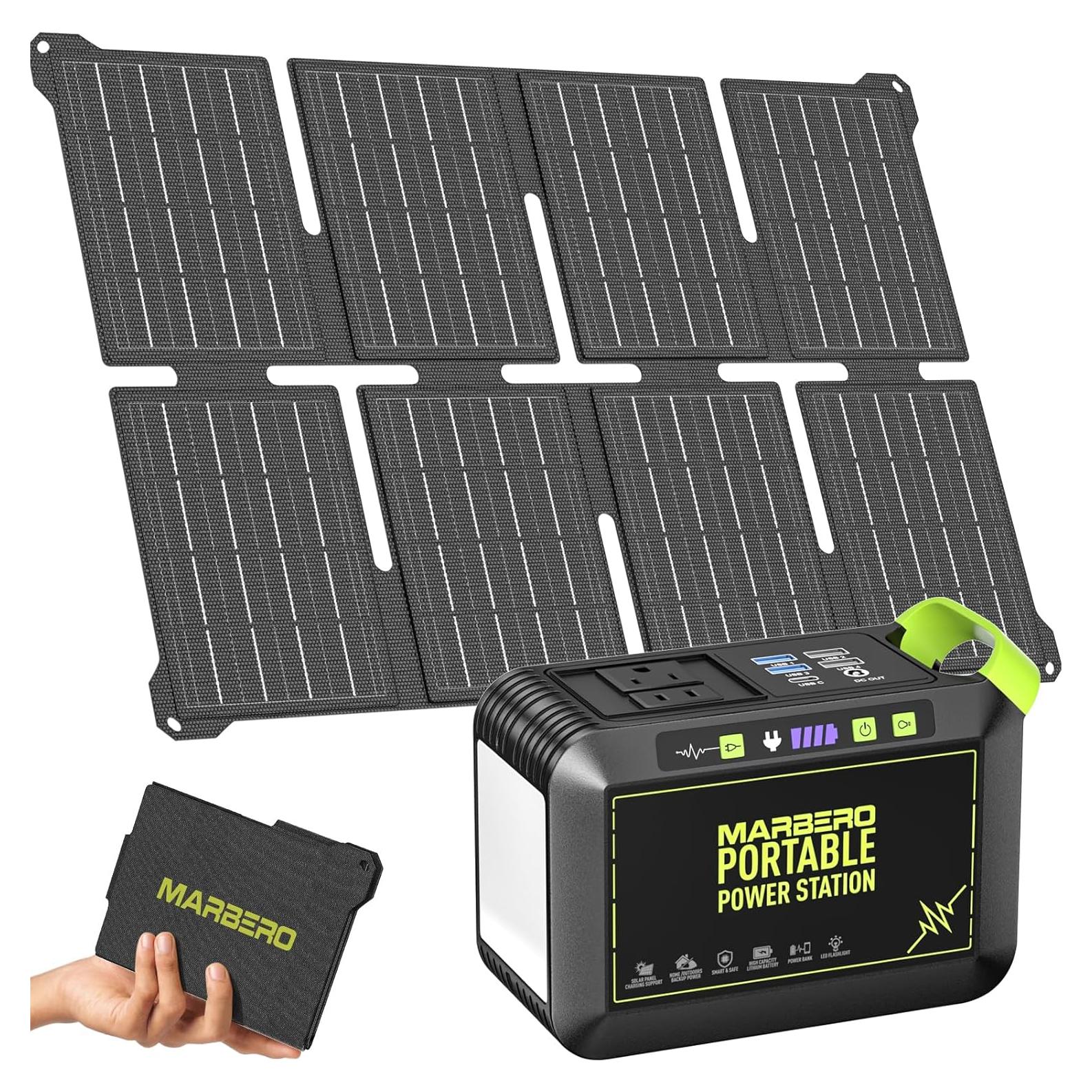 Generador Solar MARBERO M82 80W con Panel de 25W Incluido